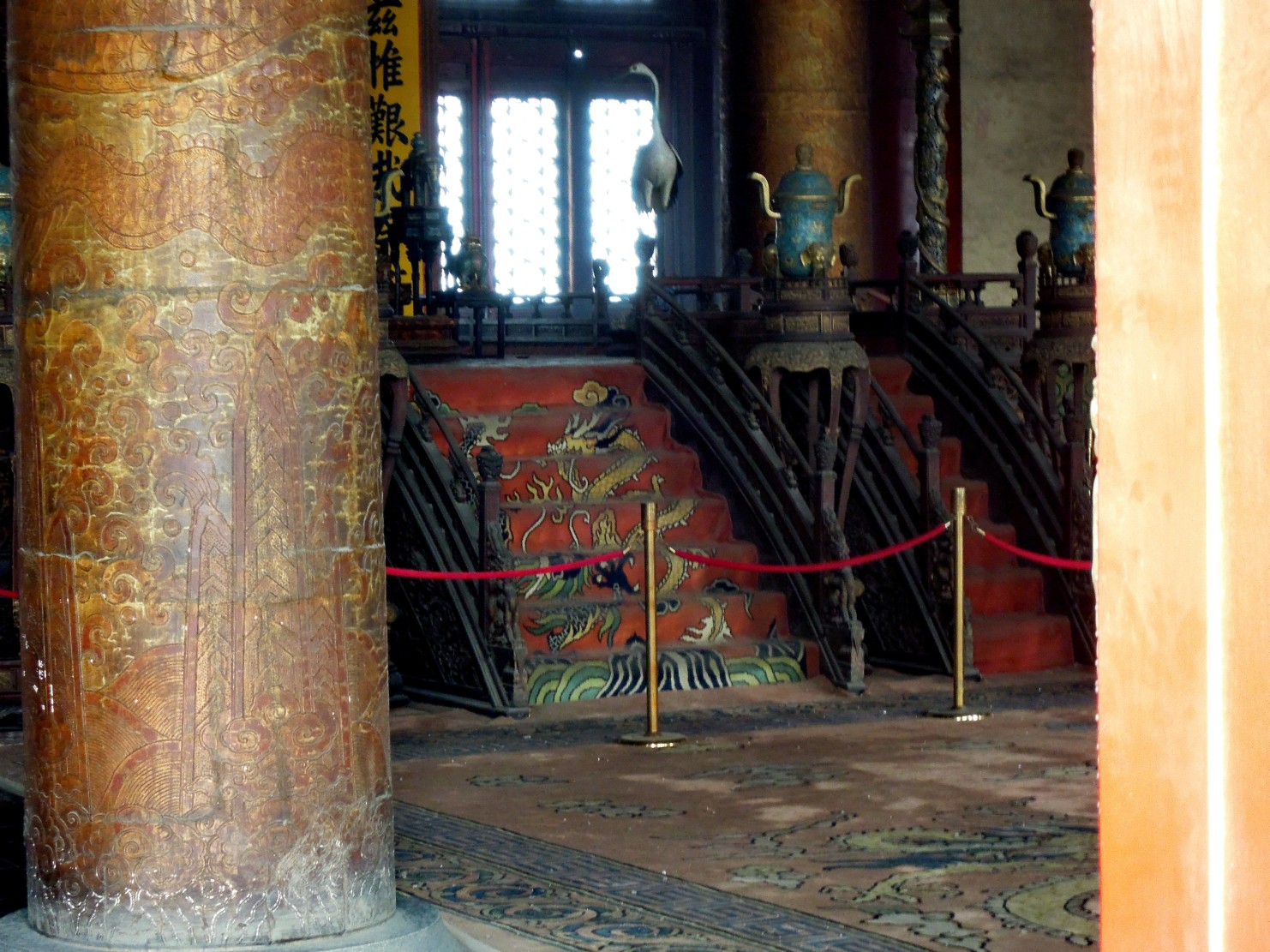 Beijing - Forbidden City - The Hall of Supreme Harmony - The throne