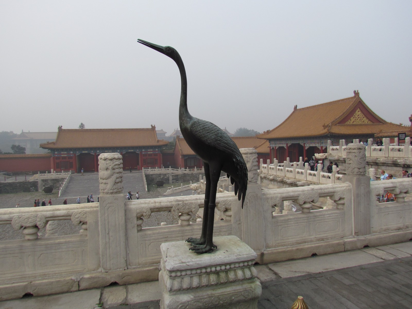 Beijing - Forbidden City - Crane statue