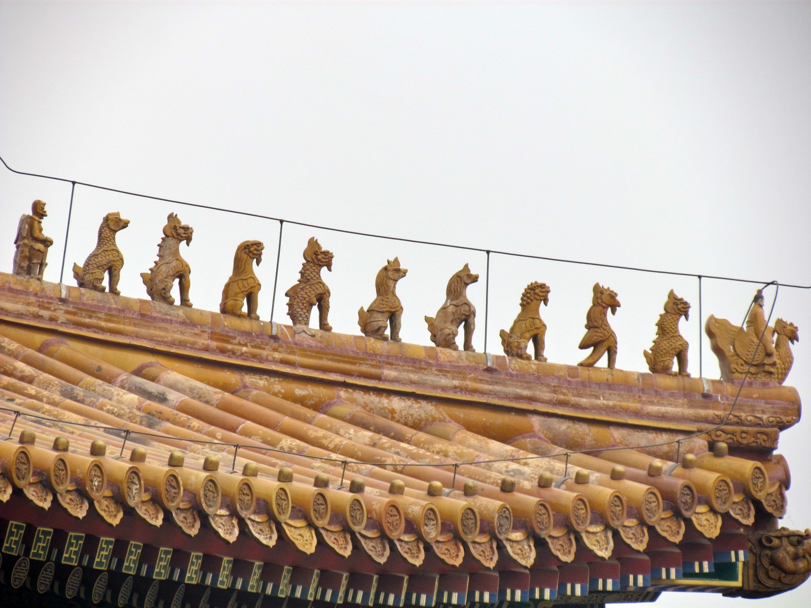 Beijing - Forbidden City - Imperial roof decoration
