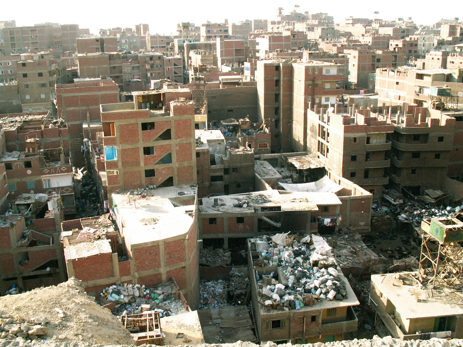 Cairo - Garbage city as seen from Coptic district