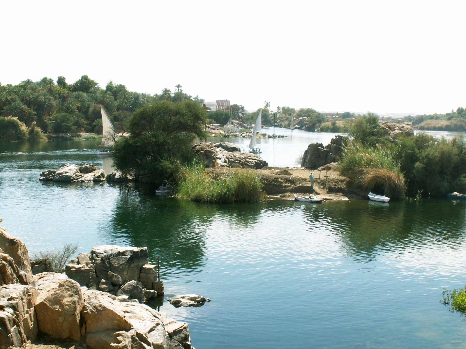 Aswan - Nile from Kitchener's island