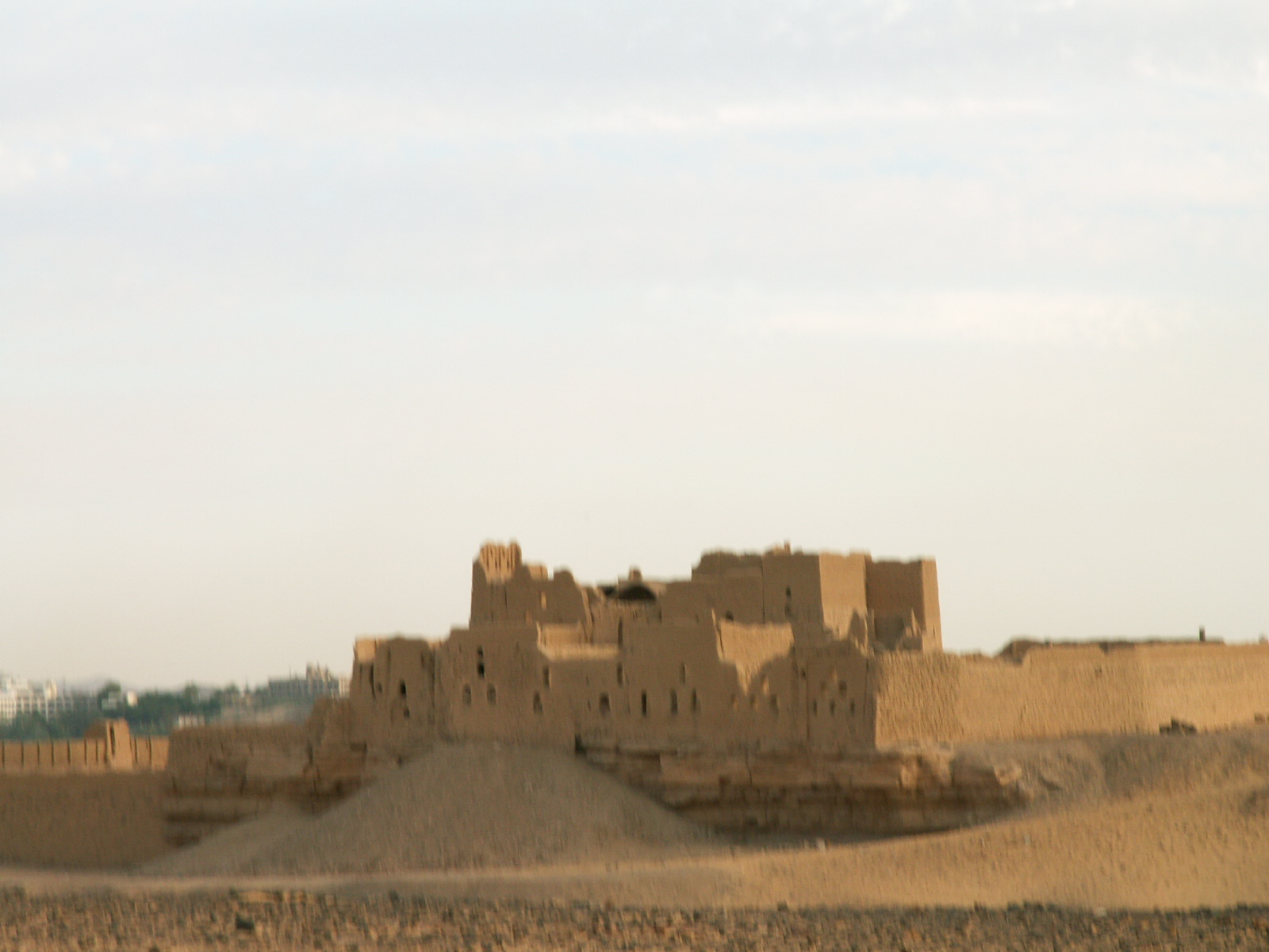 Aswan - Simon's monastery from camel