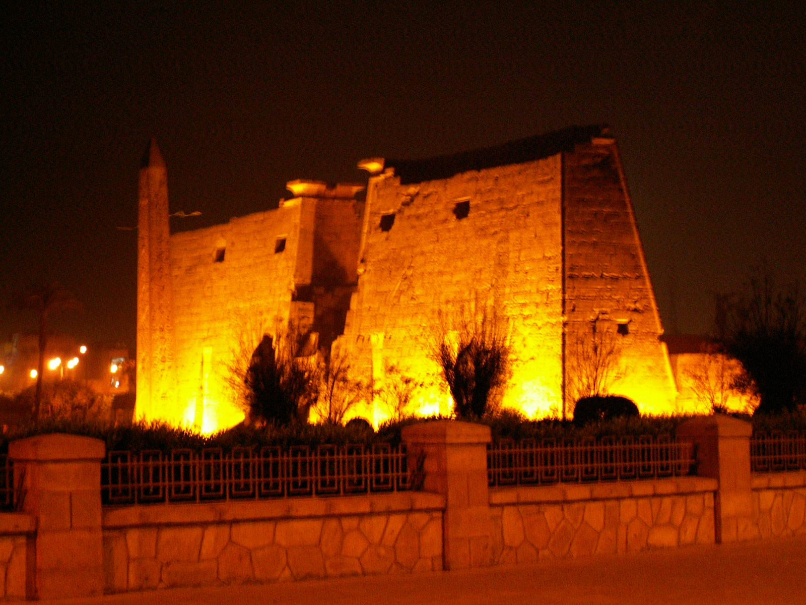 Luxor temple at night
