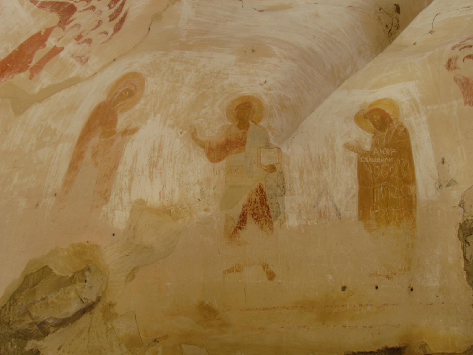 Udabno monastery - Troglodyte church - Fresco
