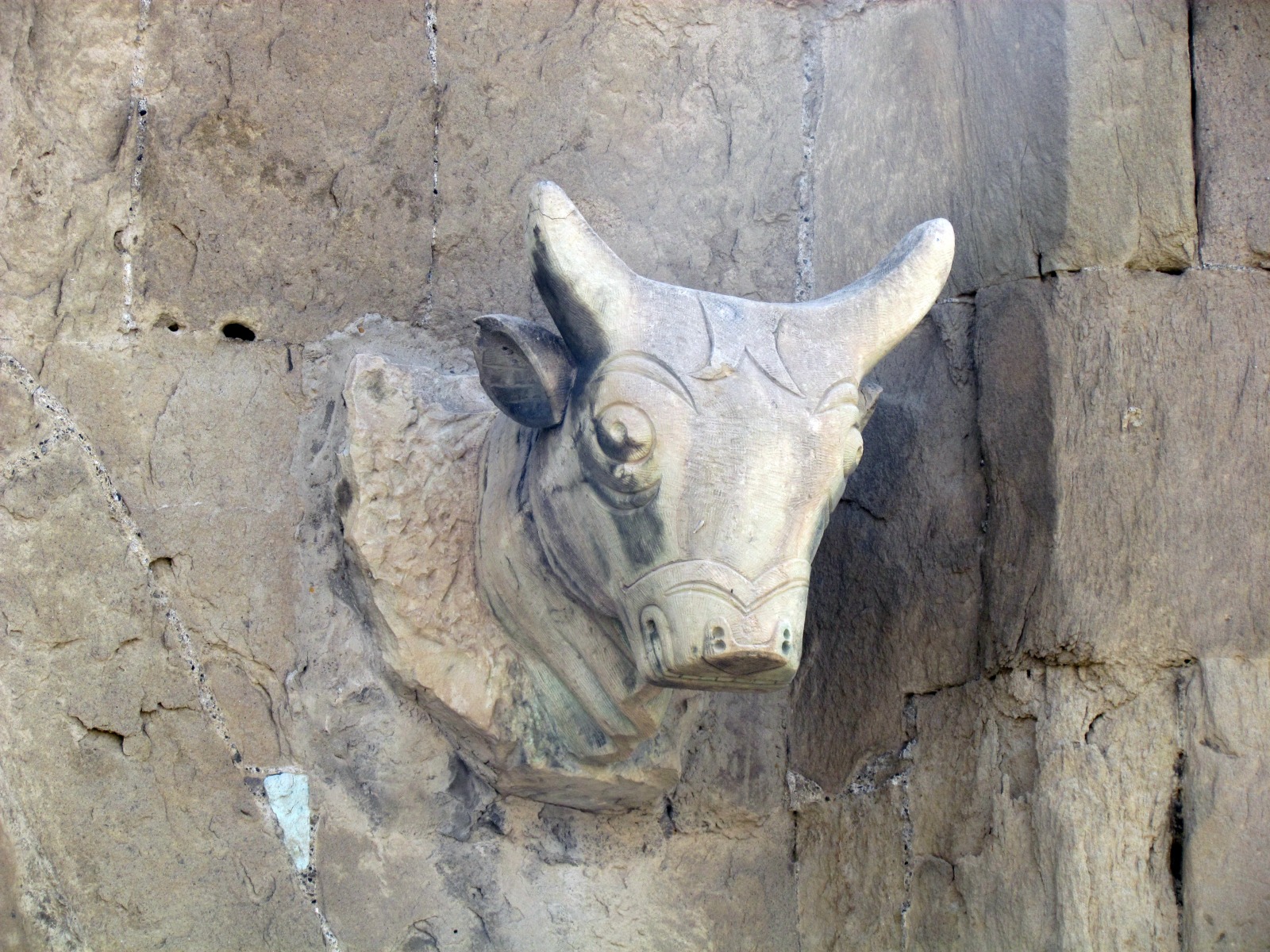 Mtskheta - Svetitskhoveli cathedral - Bull head
