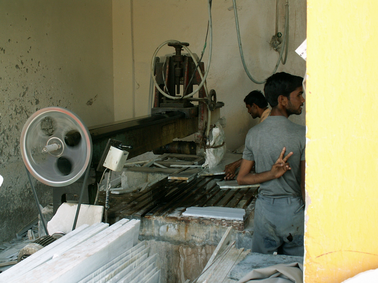 Near Jaipur - Marble cutting factory