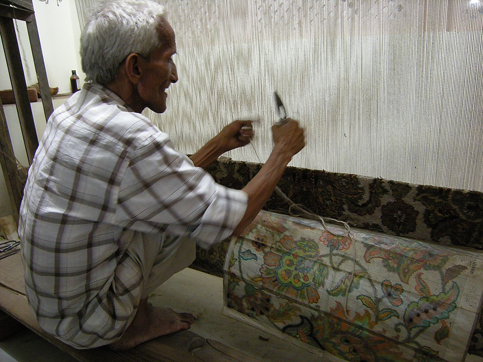 Jaipur - Making carpets