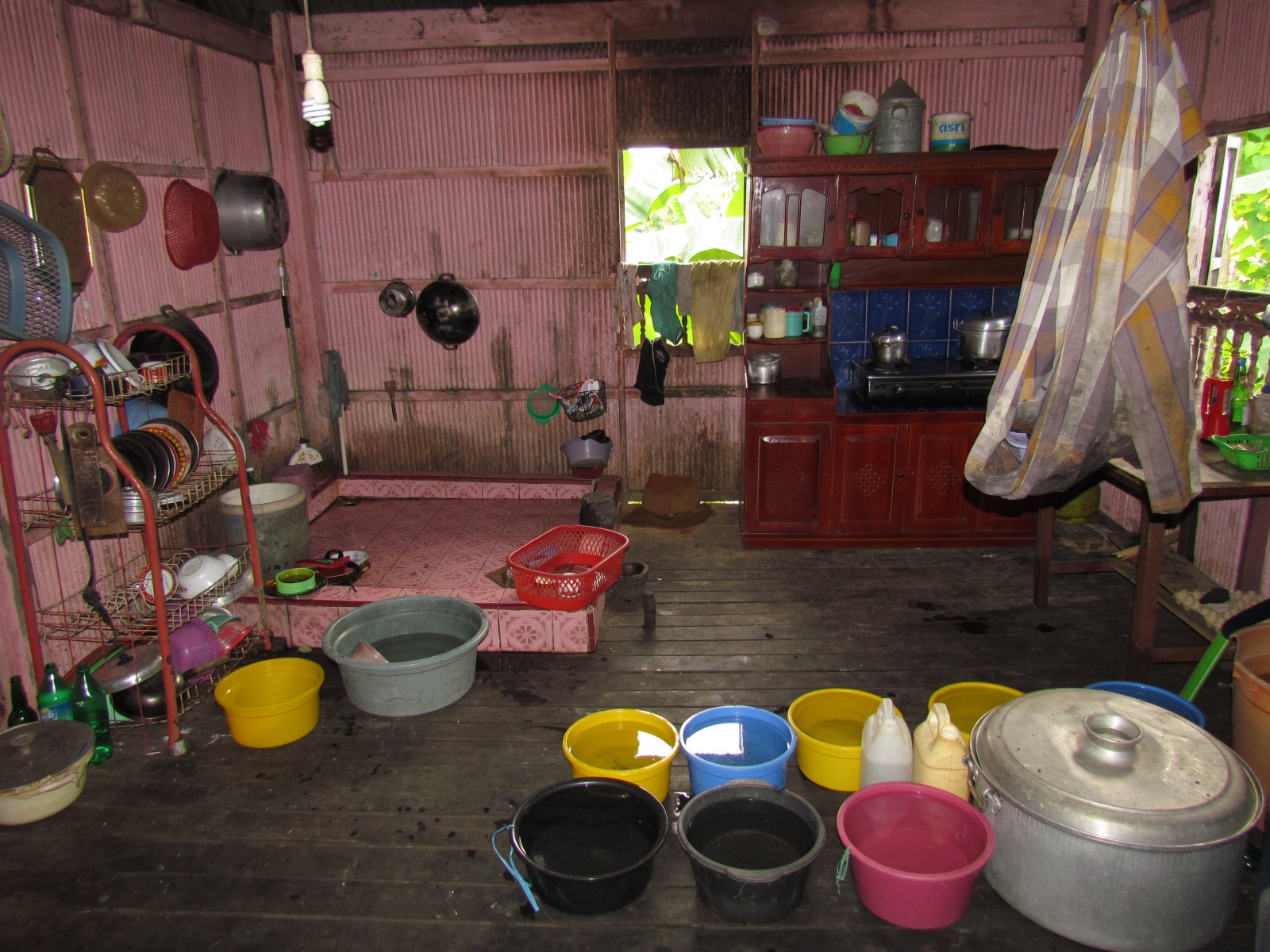 From Makassar to Barru - Typical house from inside