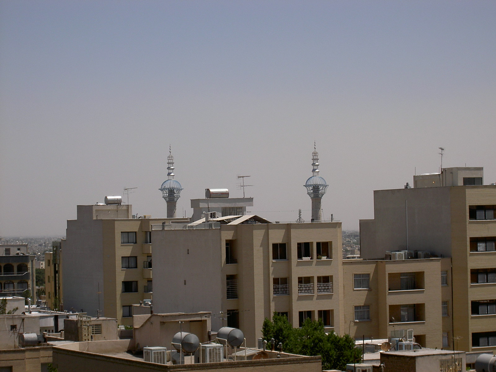 Esfahan - Minarets at medresa