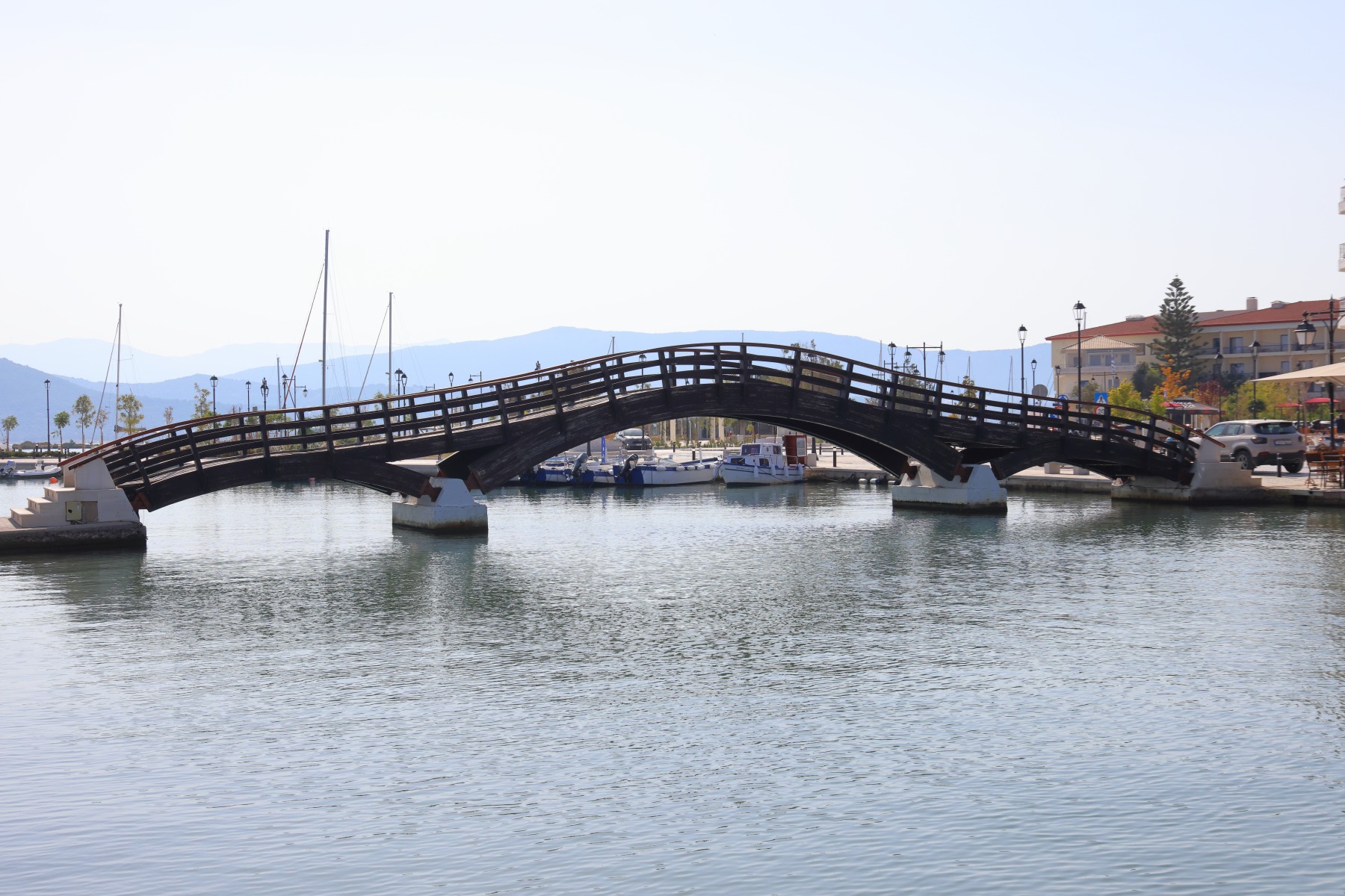 Lefkada city - Wooden bridge