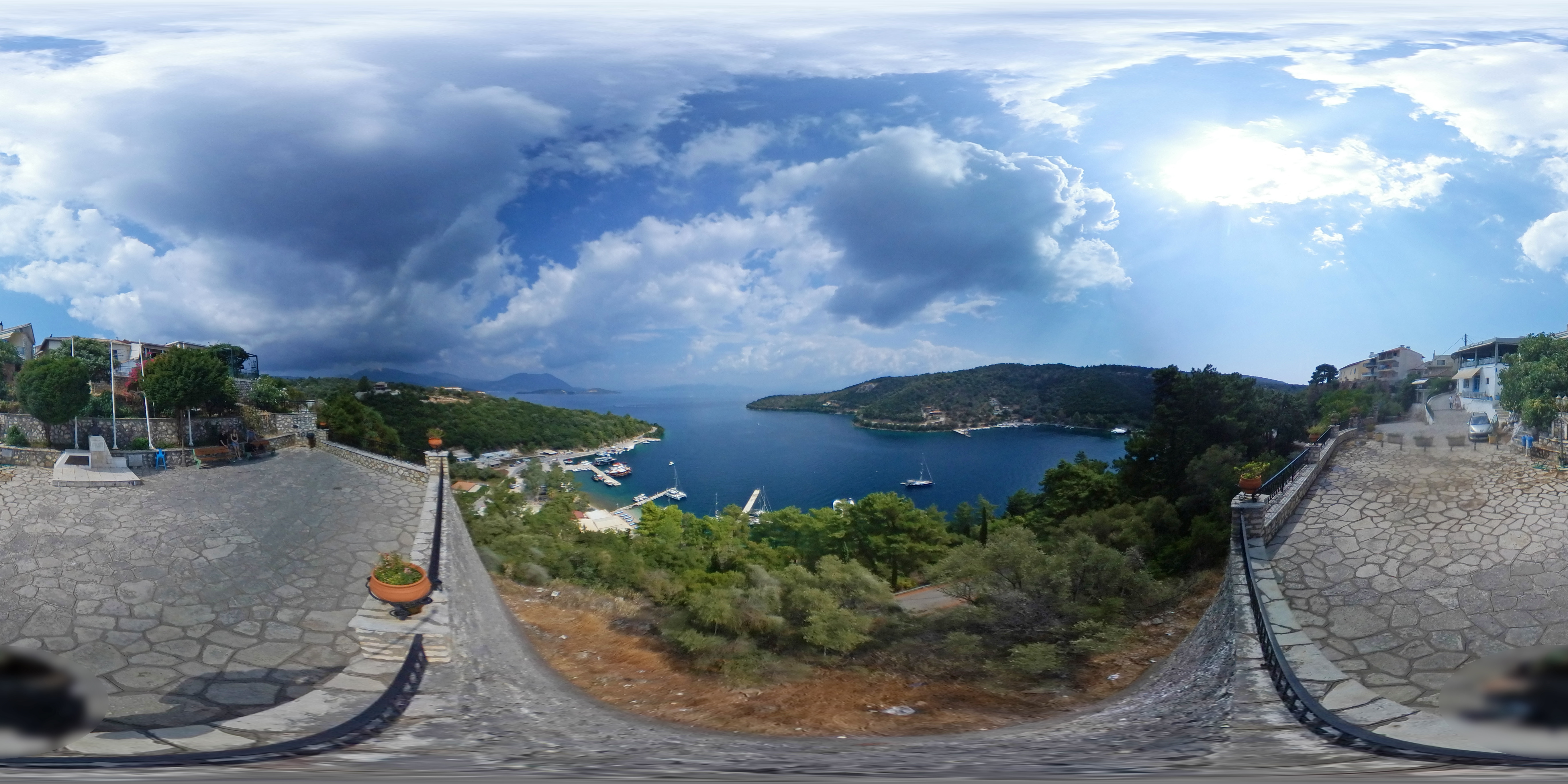 Meganisi island - Spartochori - 360 panorama
