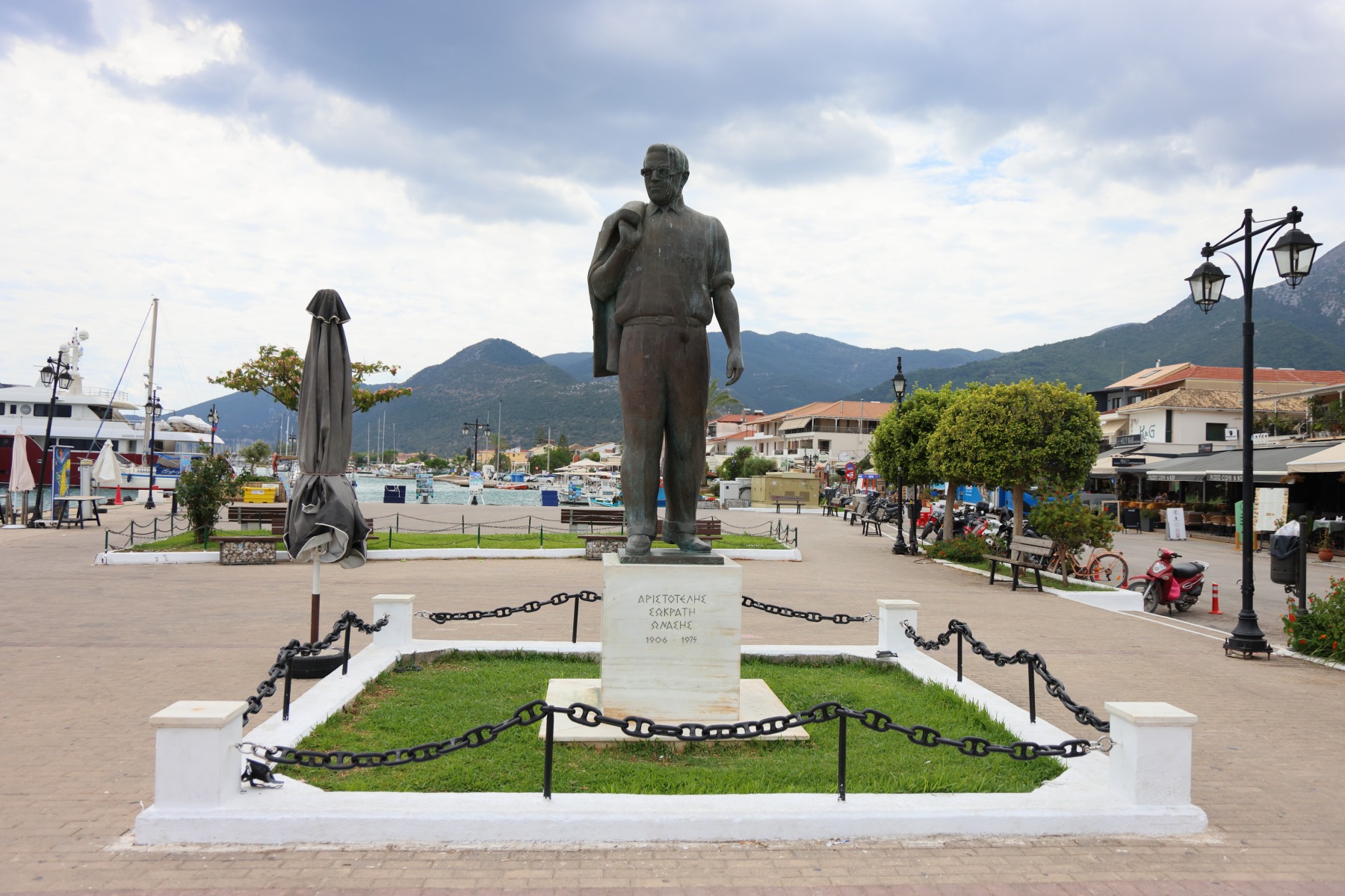 Nydri - Statue of Aristotle Onassis
