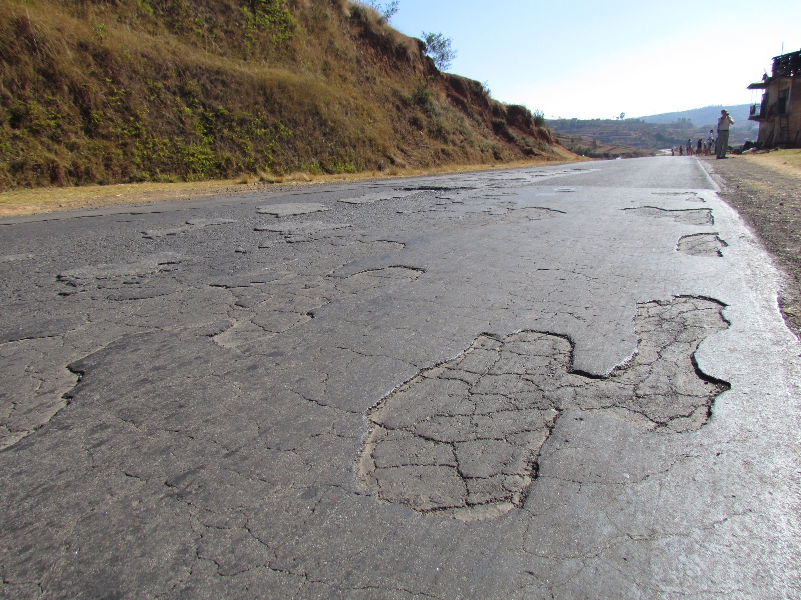 Near Ambohibary - Damaged road
