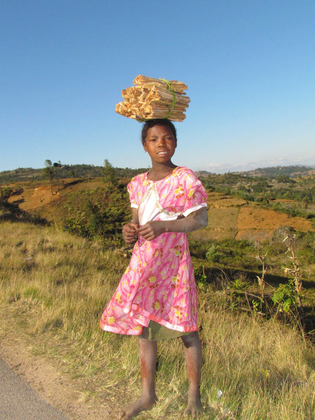 Near Ambositra - Girl with firewood