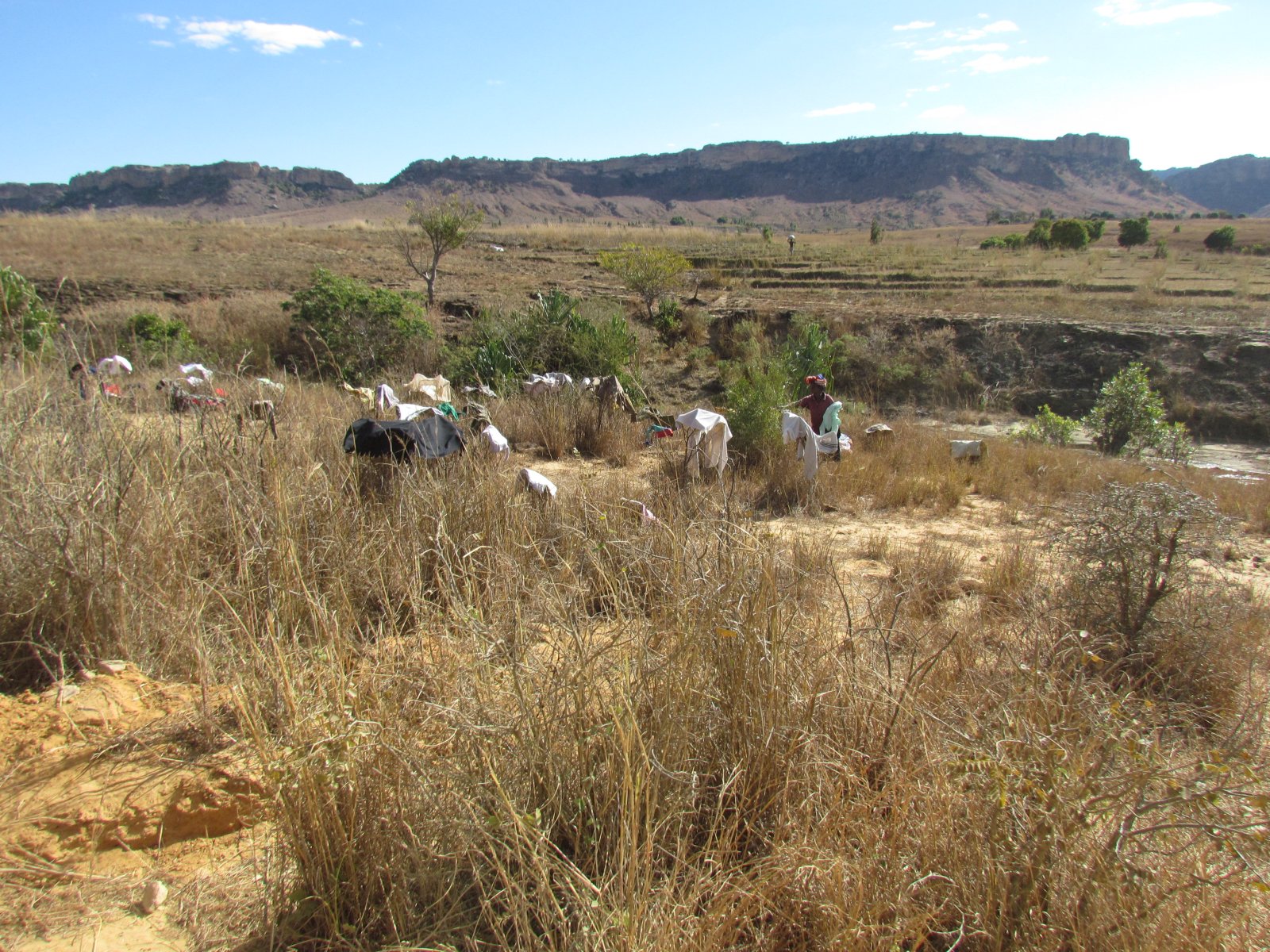 Isalo national park - Drying clothes