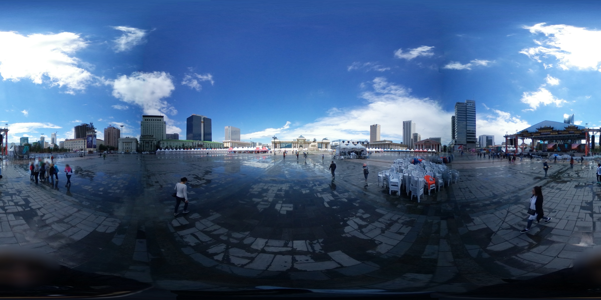 Ulaanbaatar - Sukhbaatar square - 360 panorama