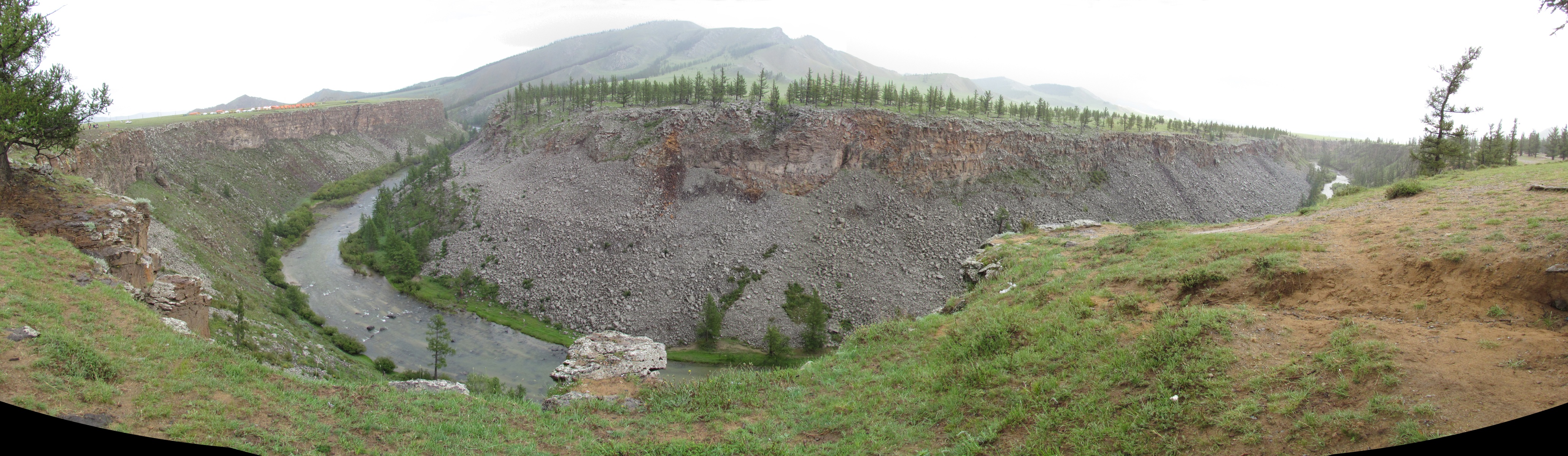 Near Khorgo - Canyon on Chuluut River - Panorama