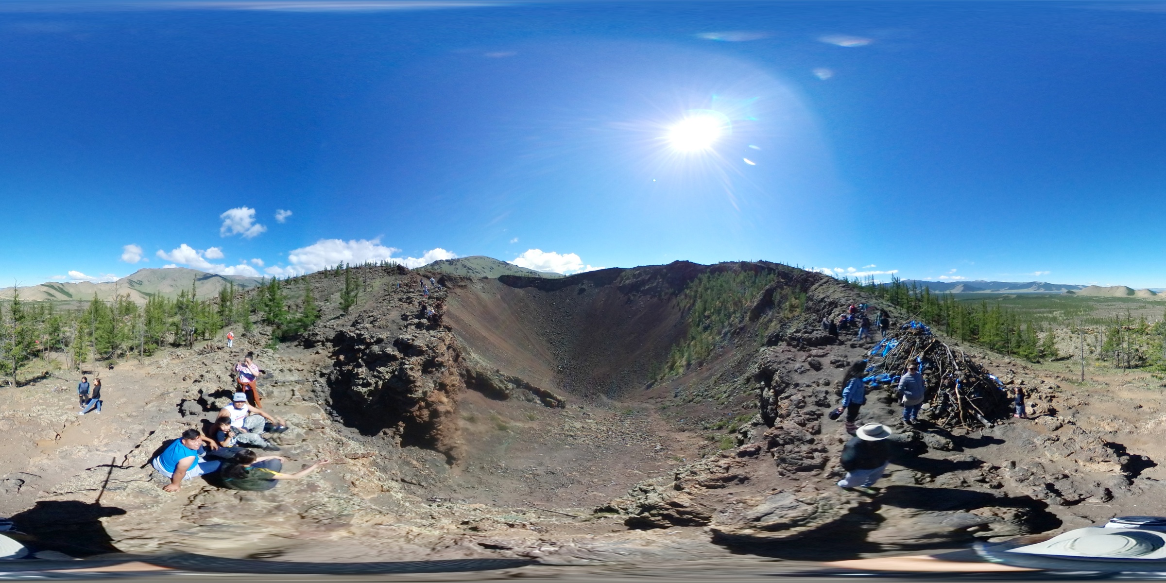 Near Khorgo - Khorgo volcano - 360 panorama