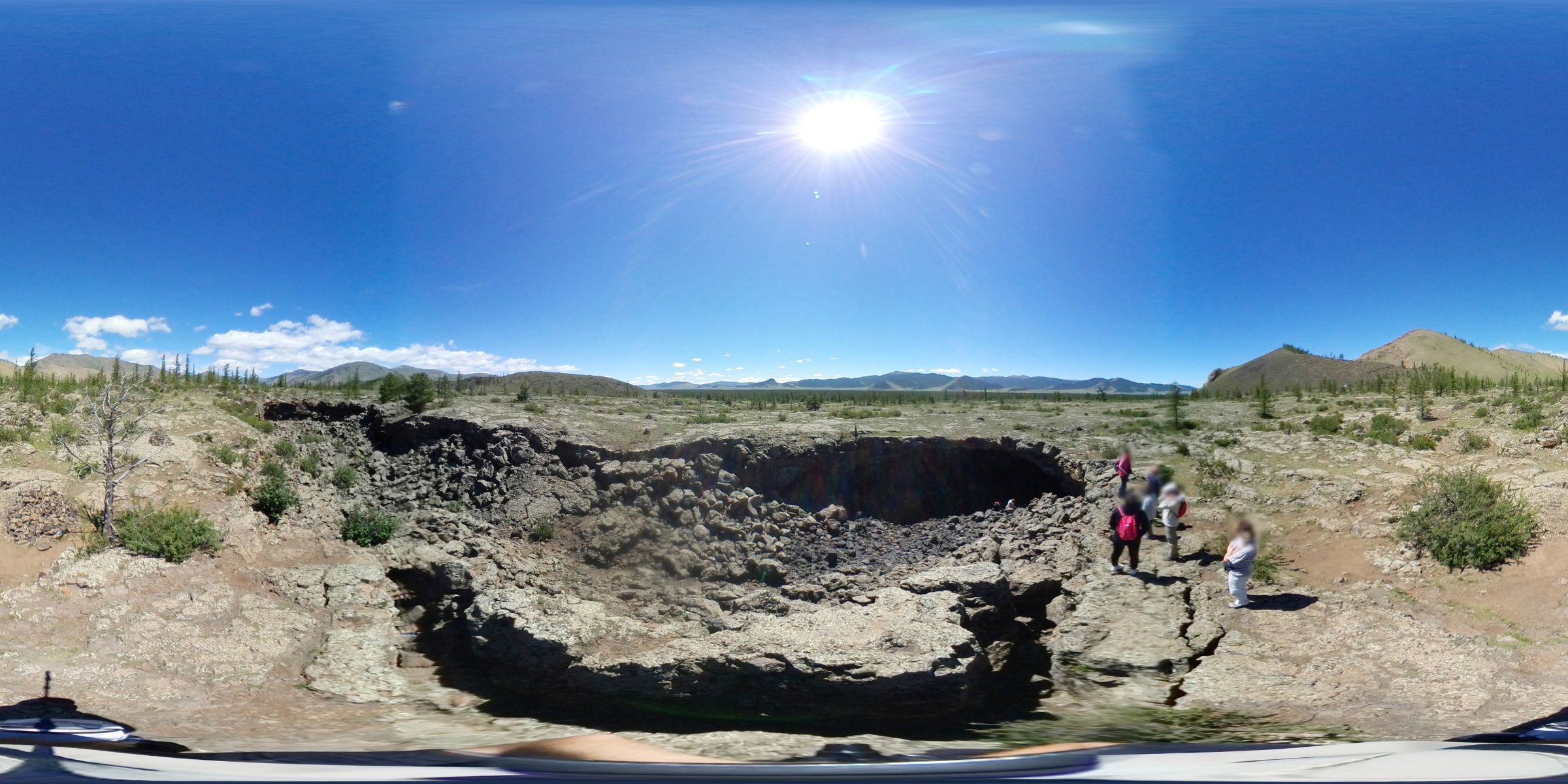 Near Khorgo - Yellow Dog's Hell cave - 360 panorama