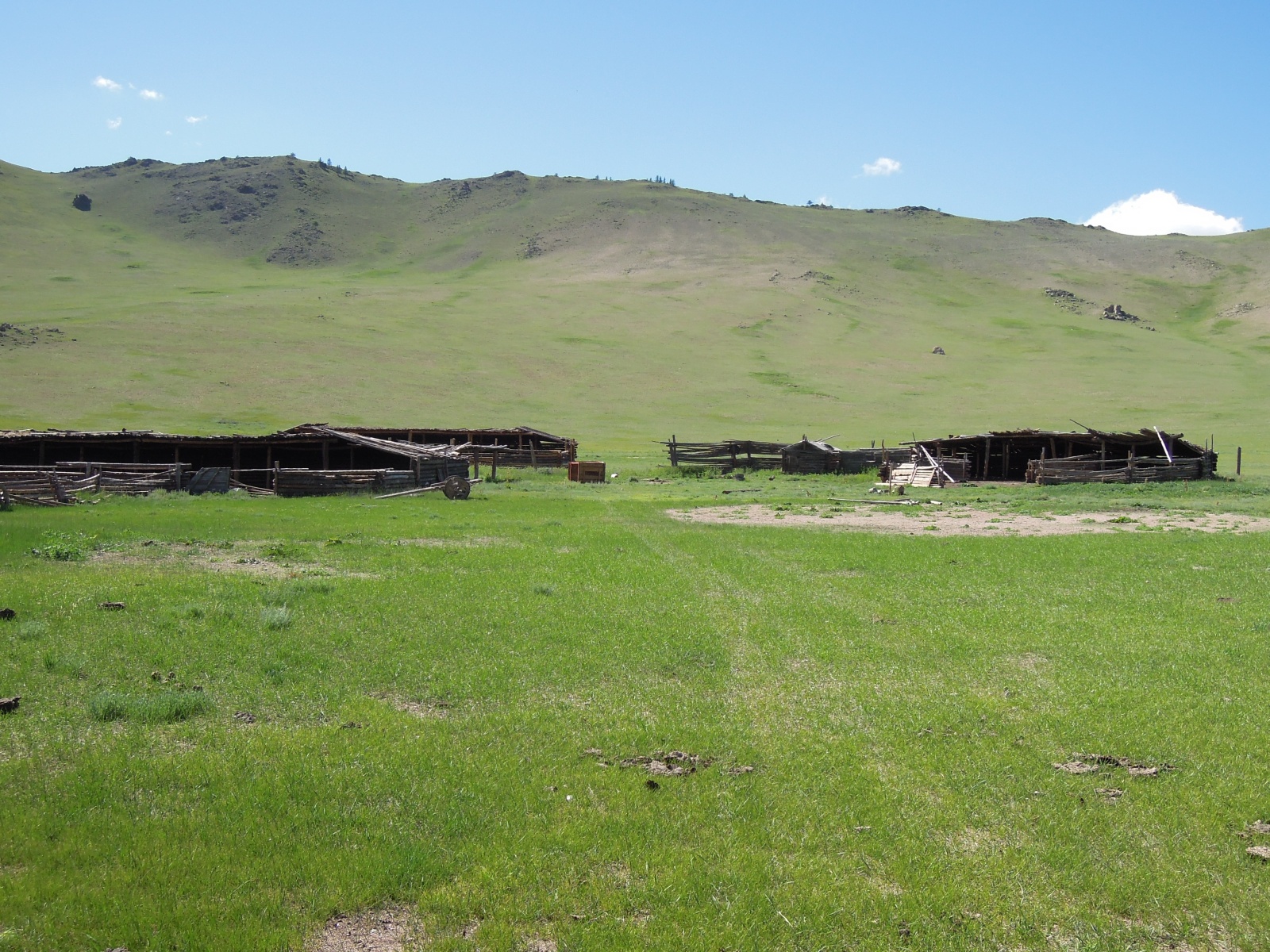 Near Terkhiin Tsagaan Lake - Livestock winter shelters