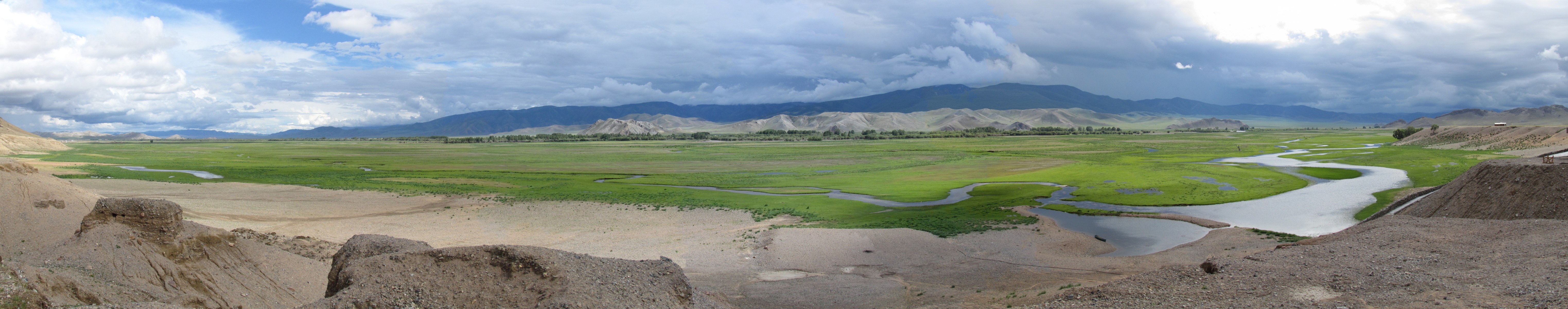 Khargant camp - Delgermoron river - Panorama