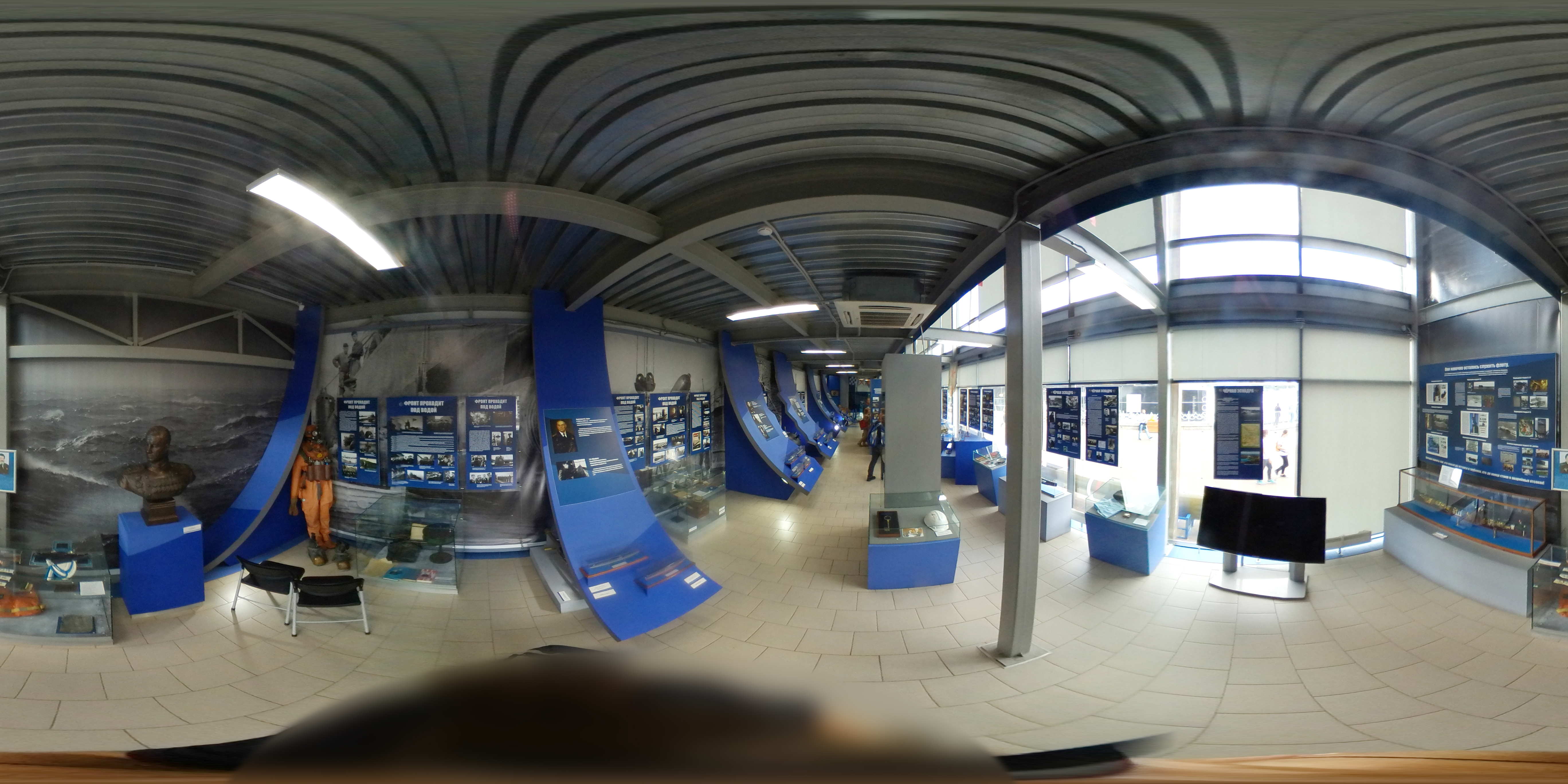 Tushino reservoir - Navy Museum - 360° panorama