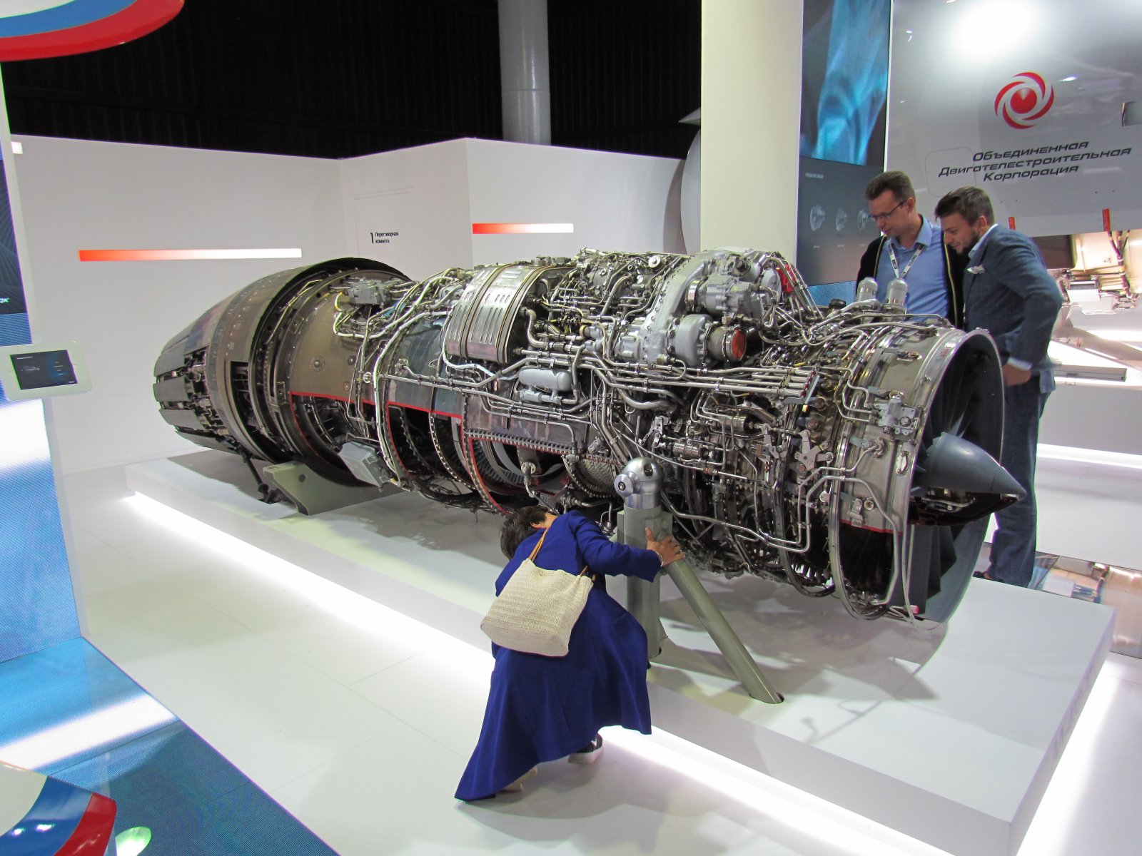 MAKS air show - NPO Saturn AL-41F engine (used in Su-35)