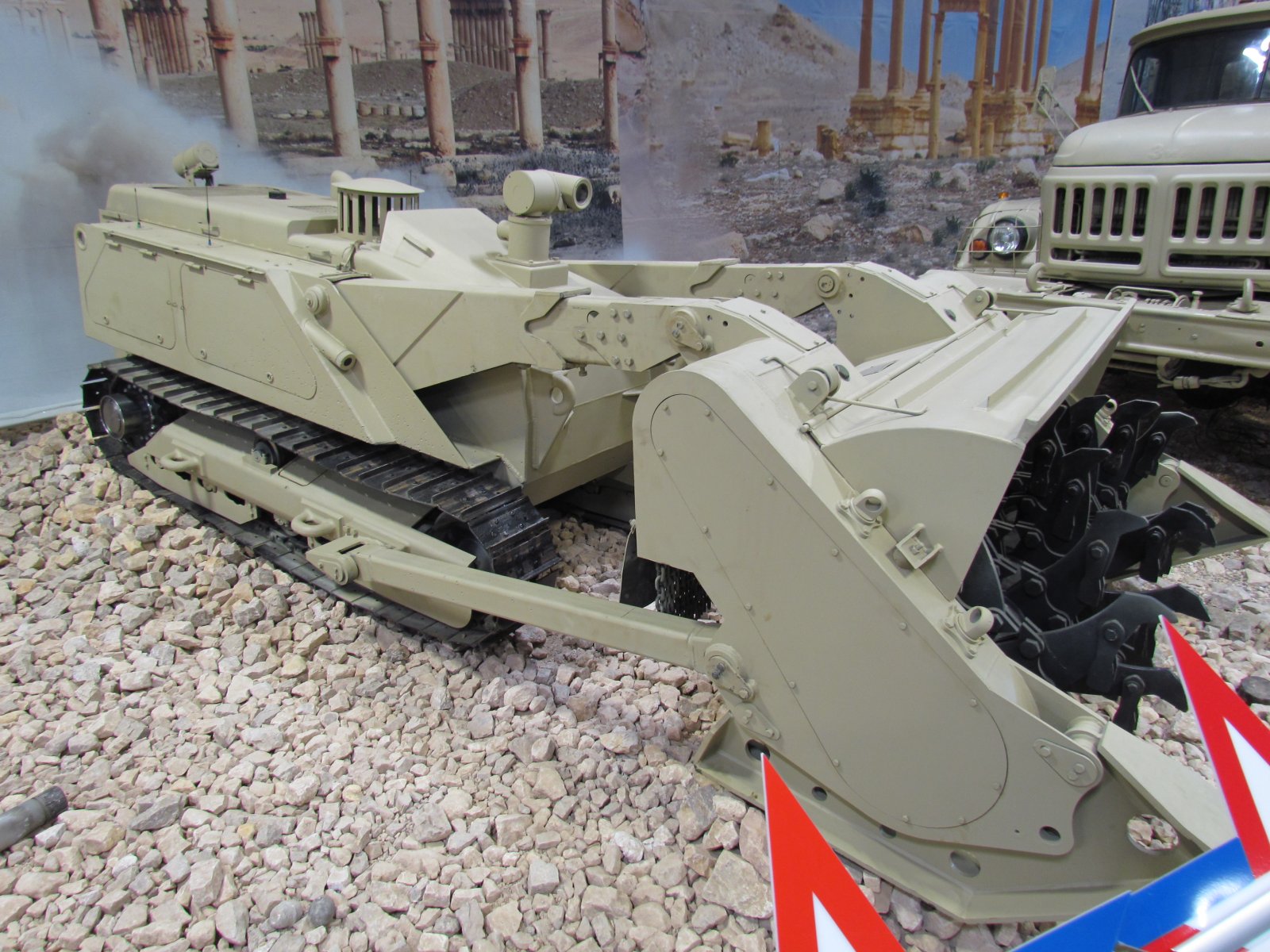 Park Patriot - Syrian conflict exhibition - Minesweeper vehicle