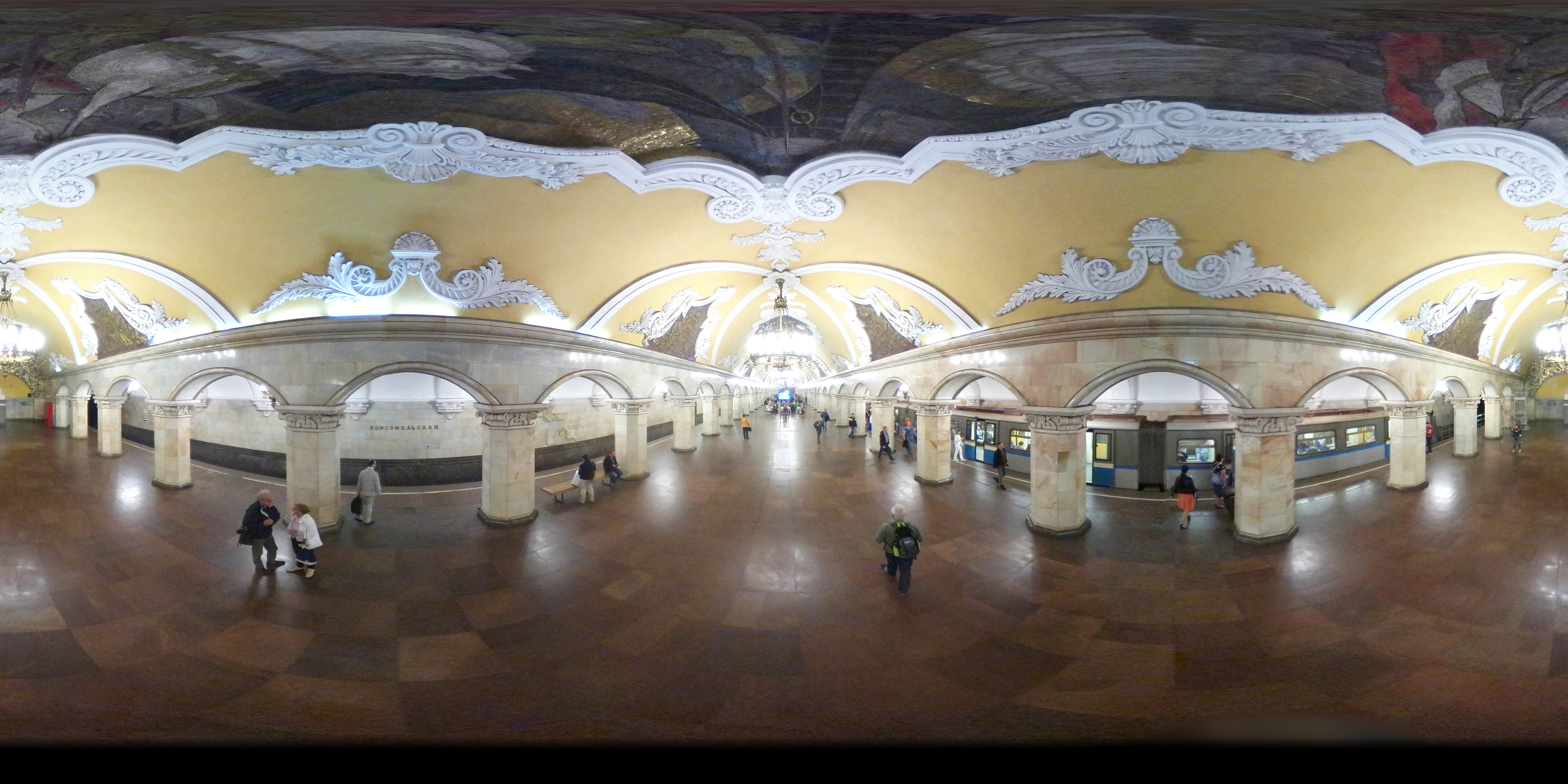 Moscow Metro - Komsomolskaya station - 360° panorama