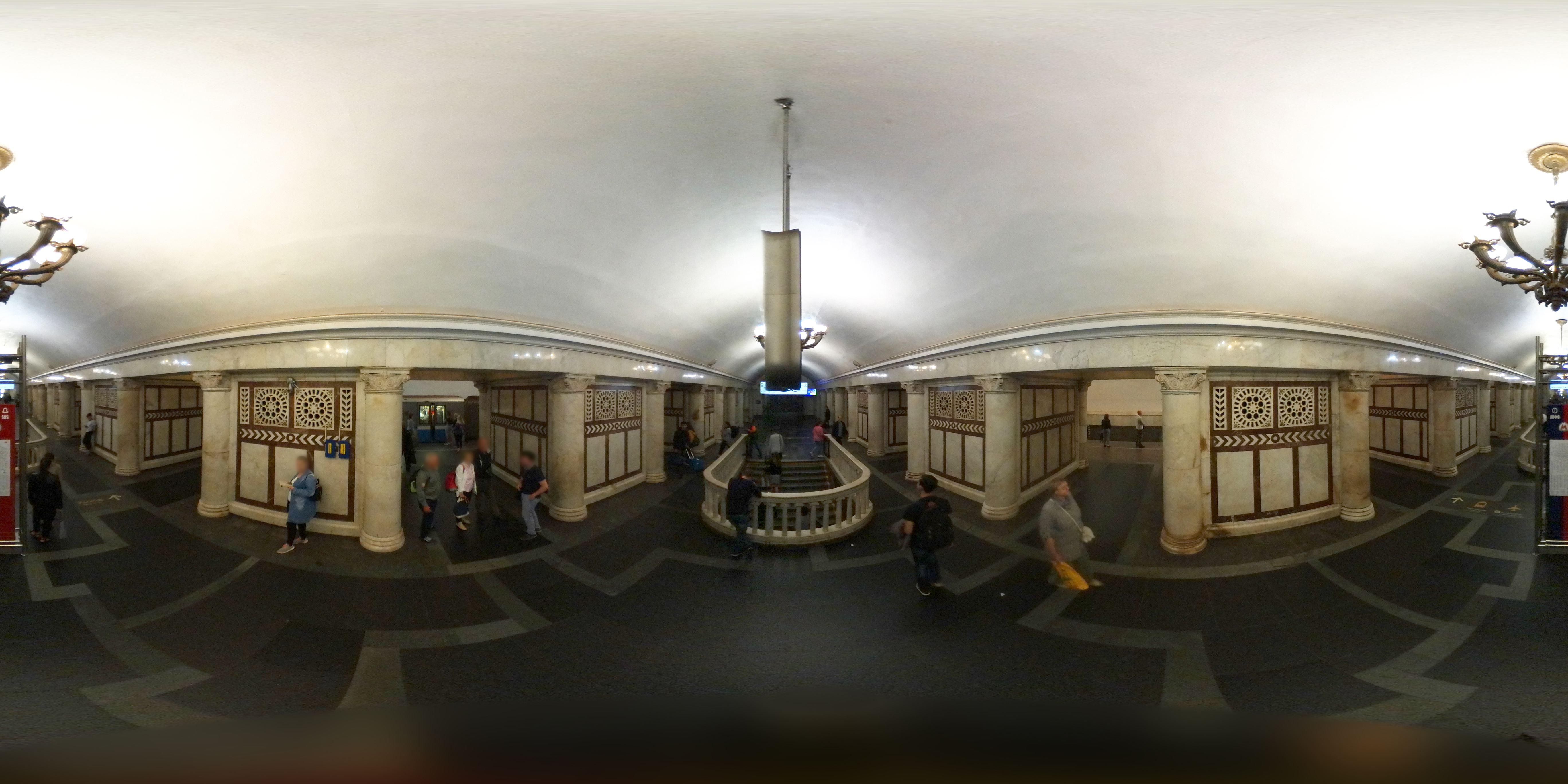 Moscow Metro - Paveletskaya station - 360° panorama