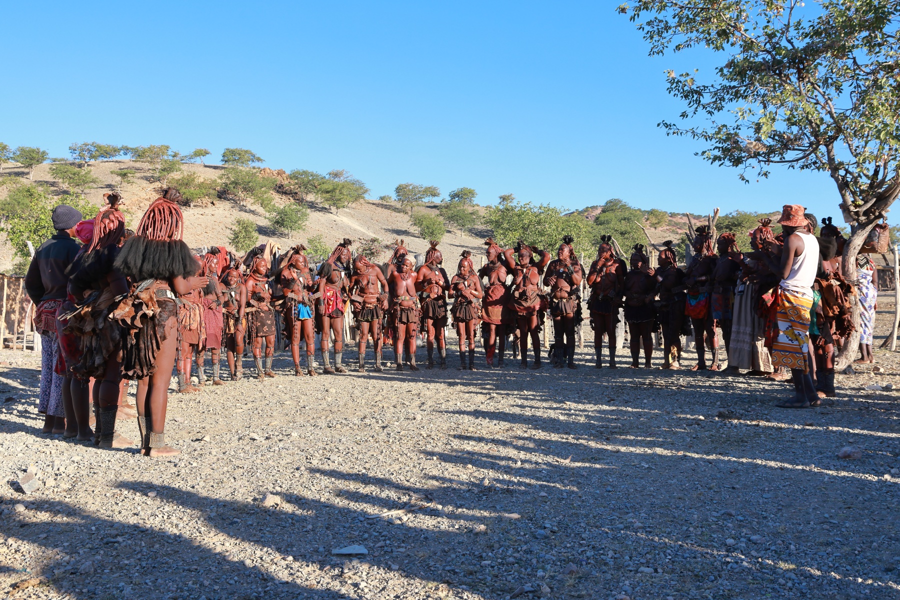 Opuwo - Himba village - Dancing