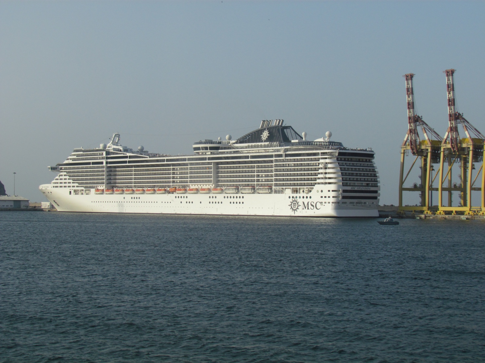 Muscat - Port - Luxury cruise ship MSC Splendida