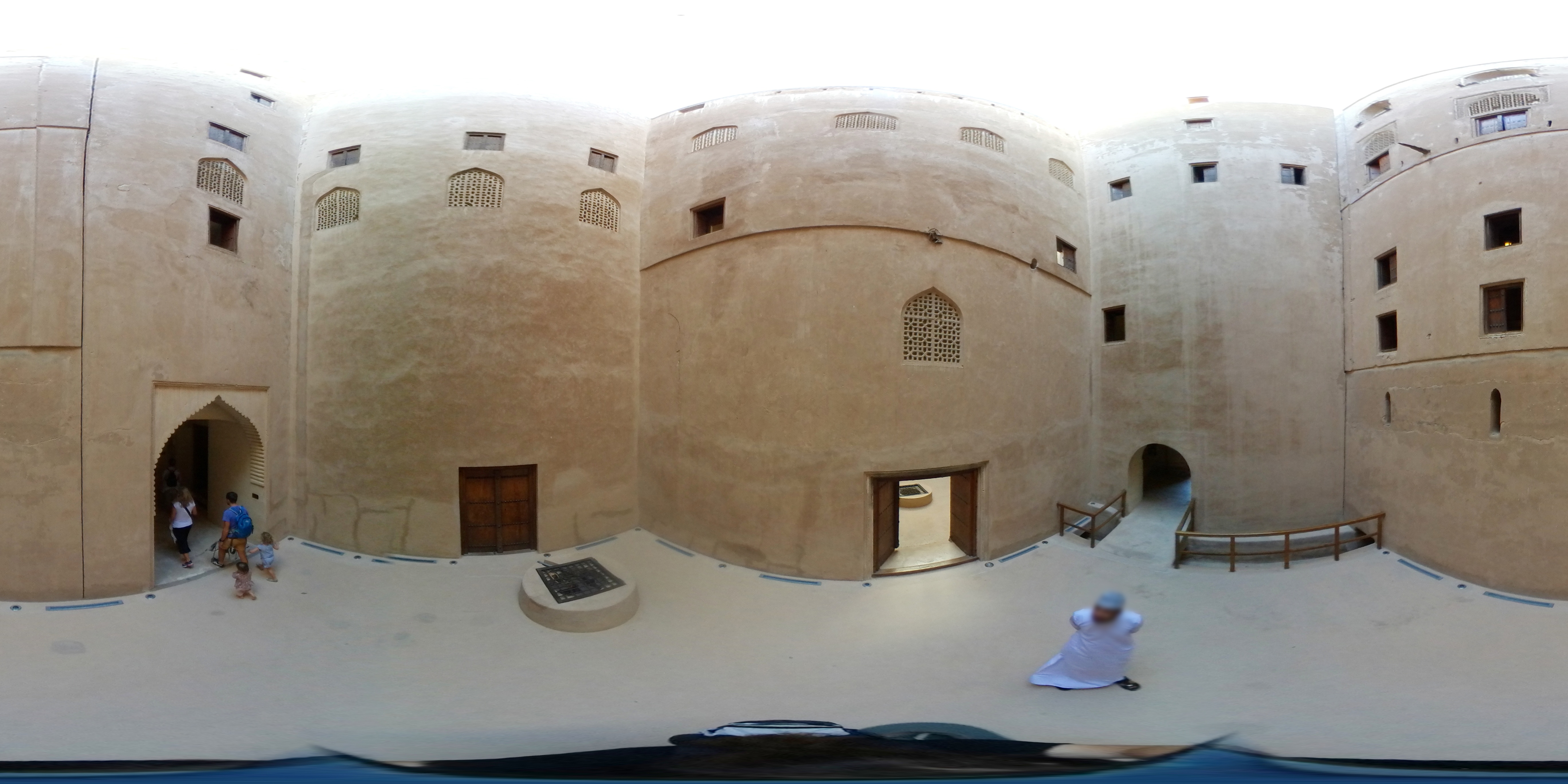 Jabreen castle - Atrium - 360° panorama