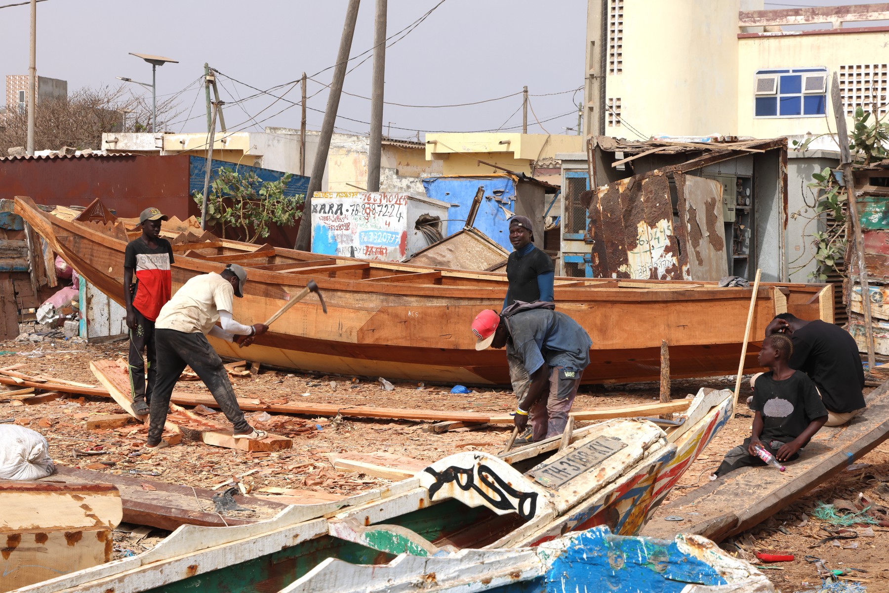 Kayar - Fishing village - Boat workshop