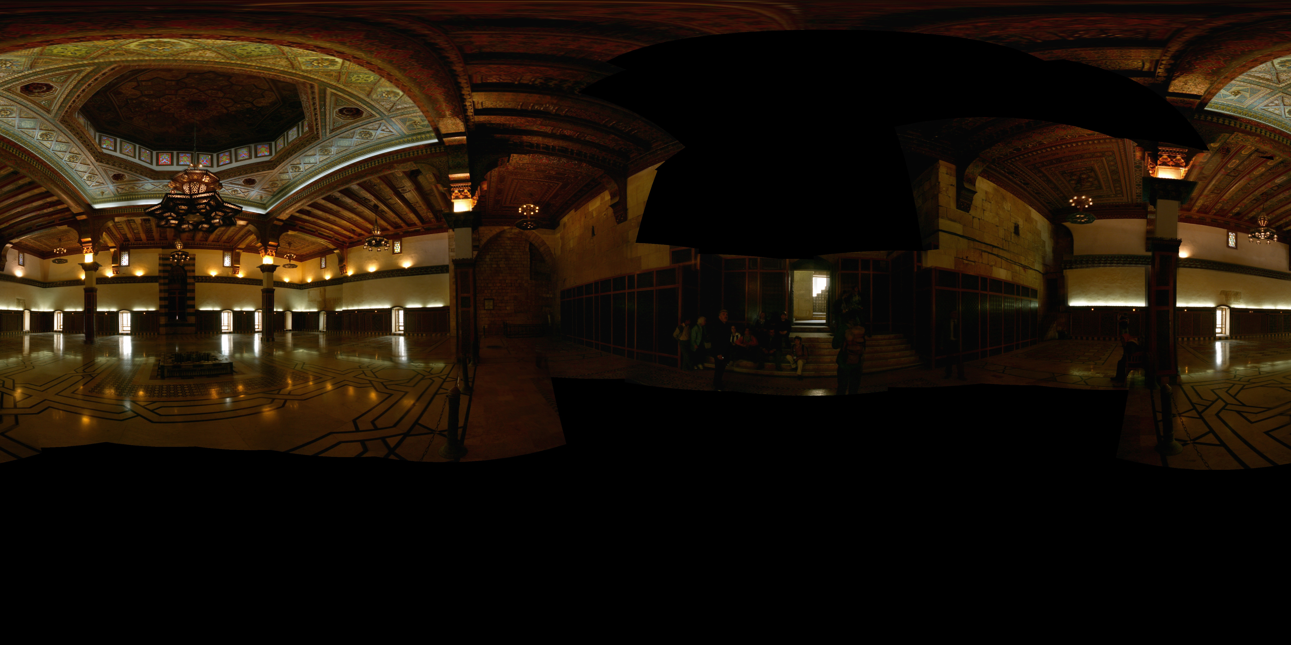 Aleppo - Citadel - Sultan's palace - 3D panorama