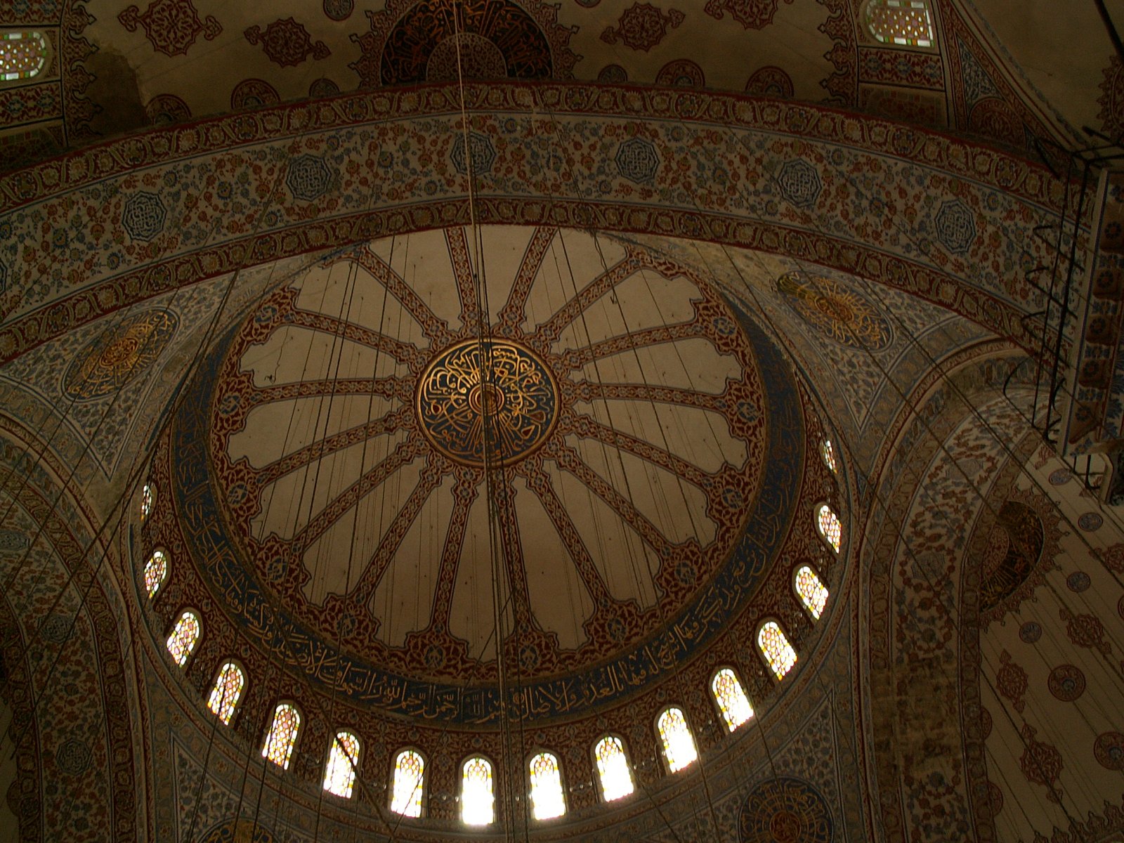 Istanbul - Sultanahmet Cami (Blue Mosque) - Ceiling