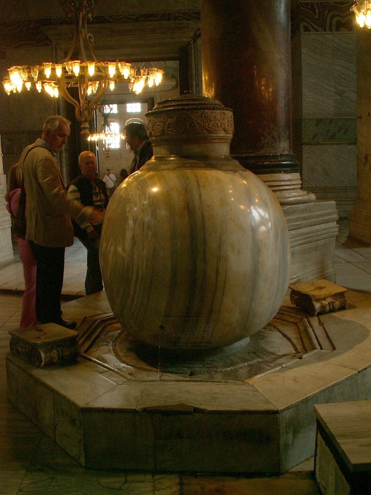 Istanbul - Hagia Sophia - Lustration urn from Pergamon
