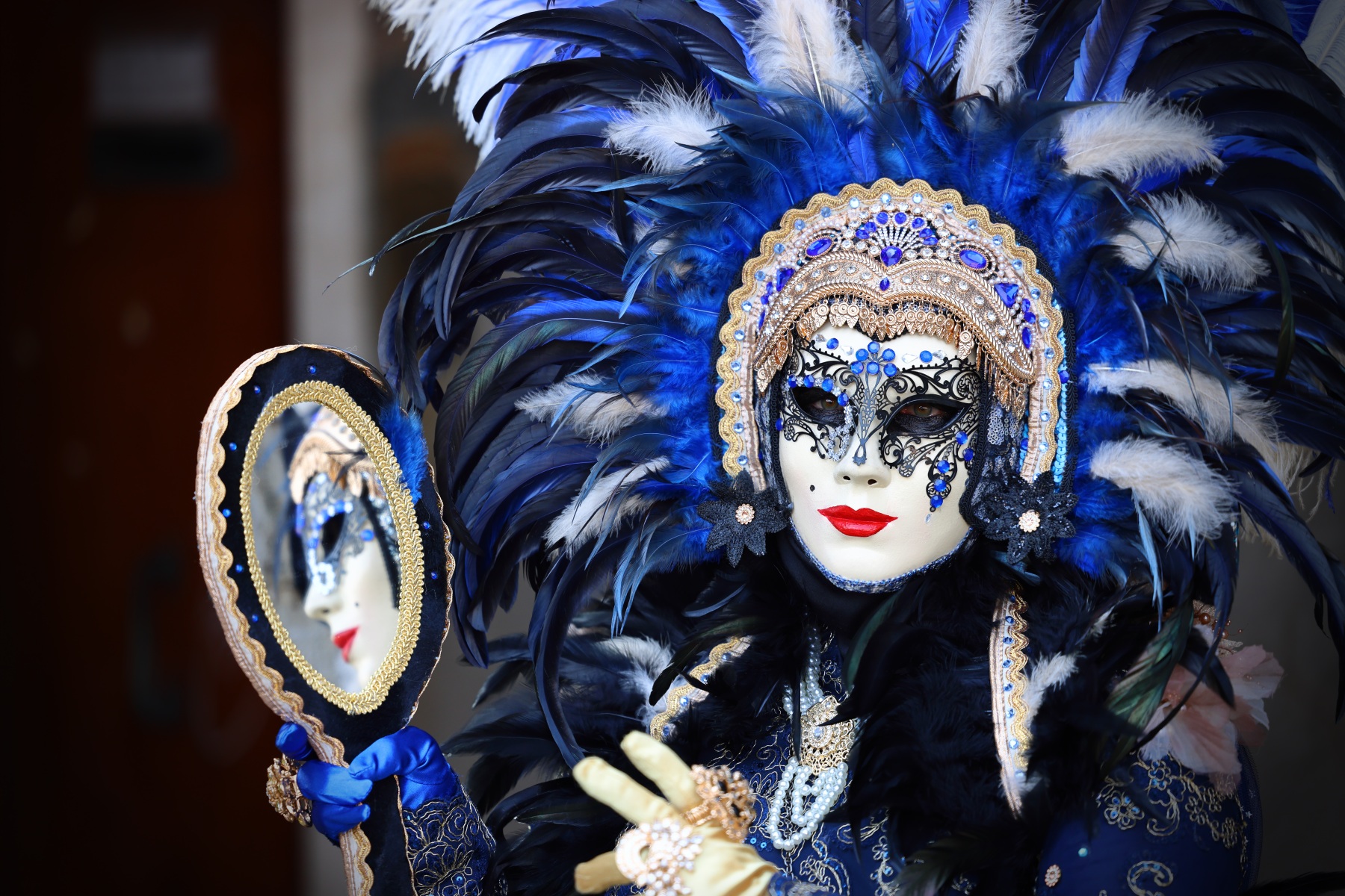 Arsenale - Blue mask with mirror