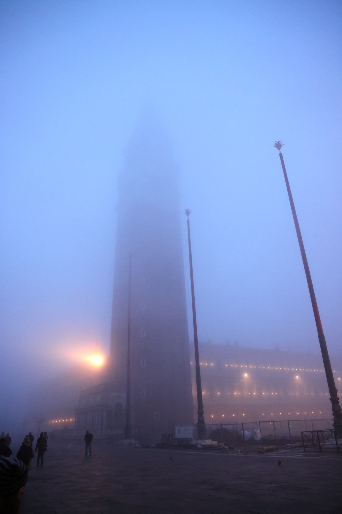 San Marco square in a fog