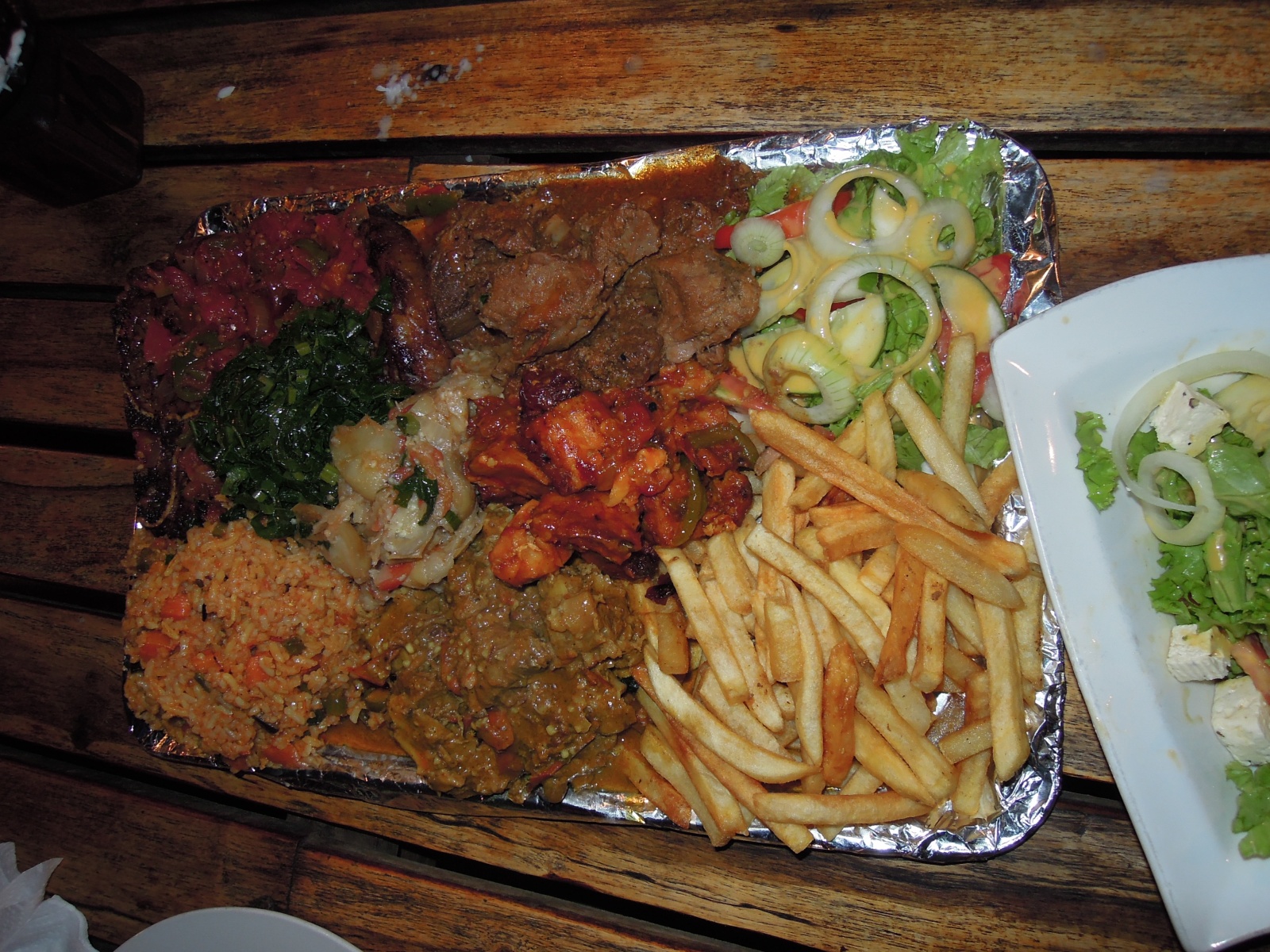 Livingstone - Dinner (impala, crocodile and goat meat)
