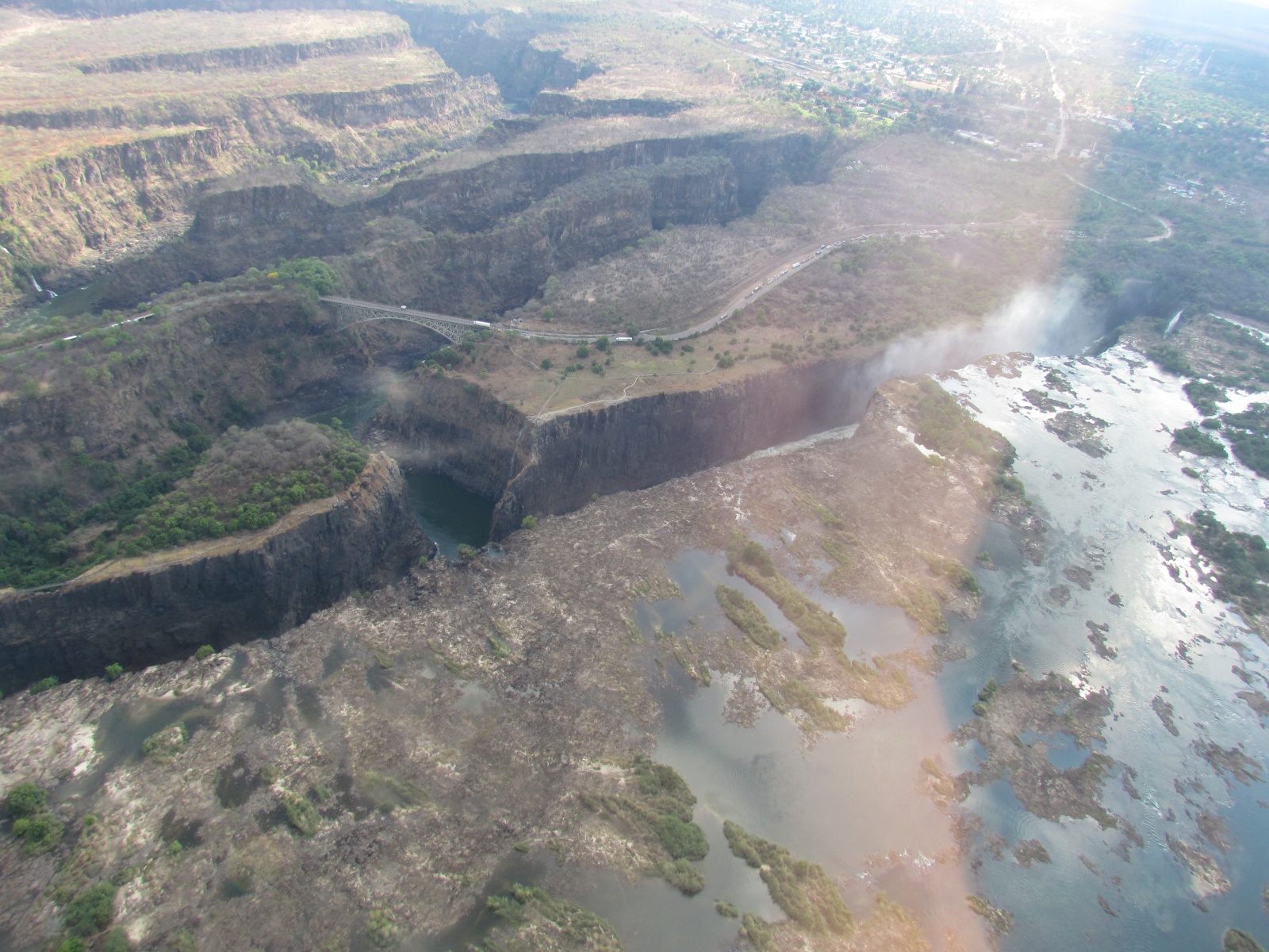 Victoria Falls - From helicopter