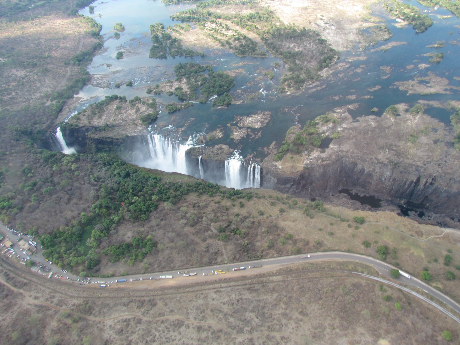 Victoria Falls - From helicopter