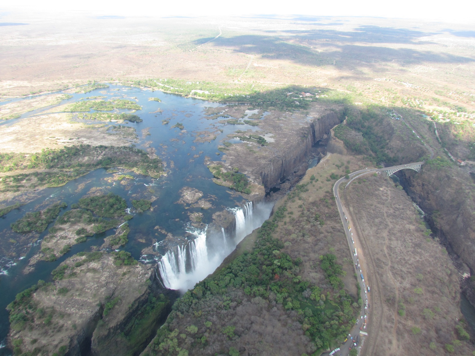 Victoria Falls - From helicopter