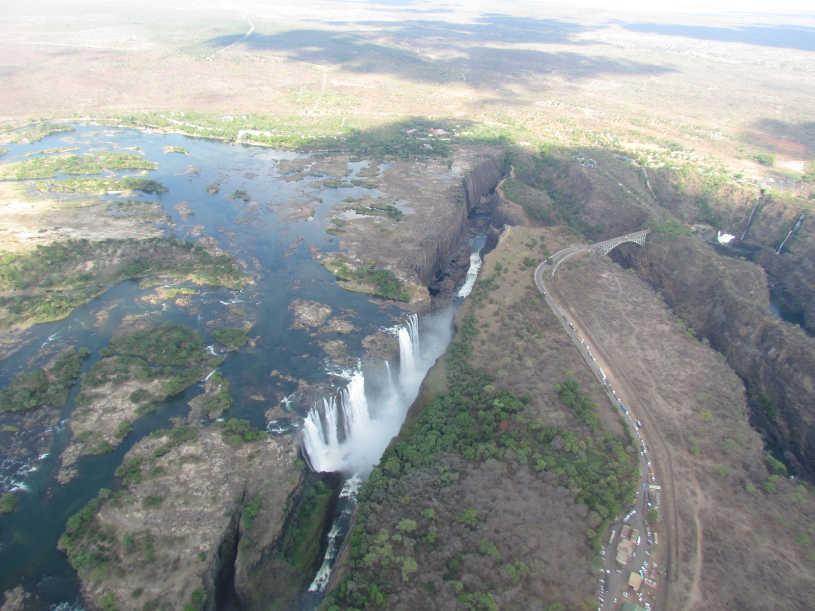 Victoria Falls - From helicopter