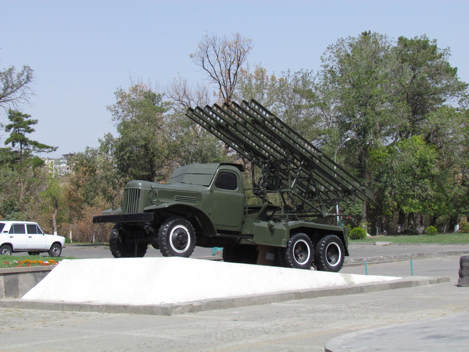 Yerevan - Mother Armenia museum - Missile vehicle
