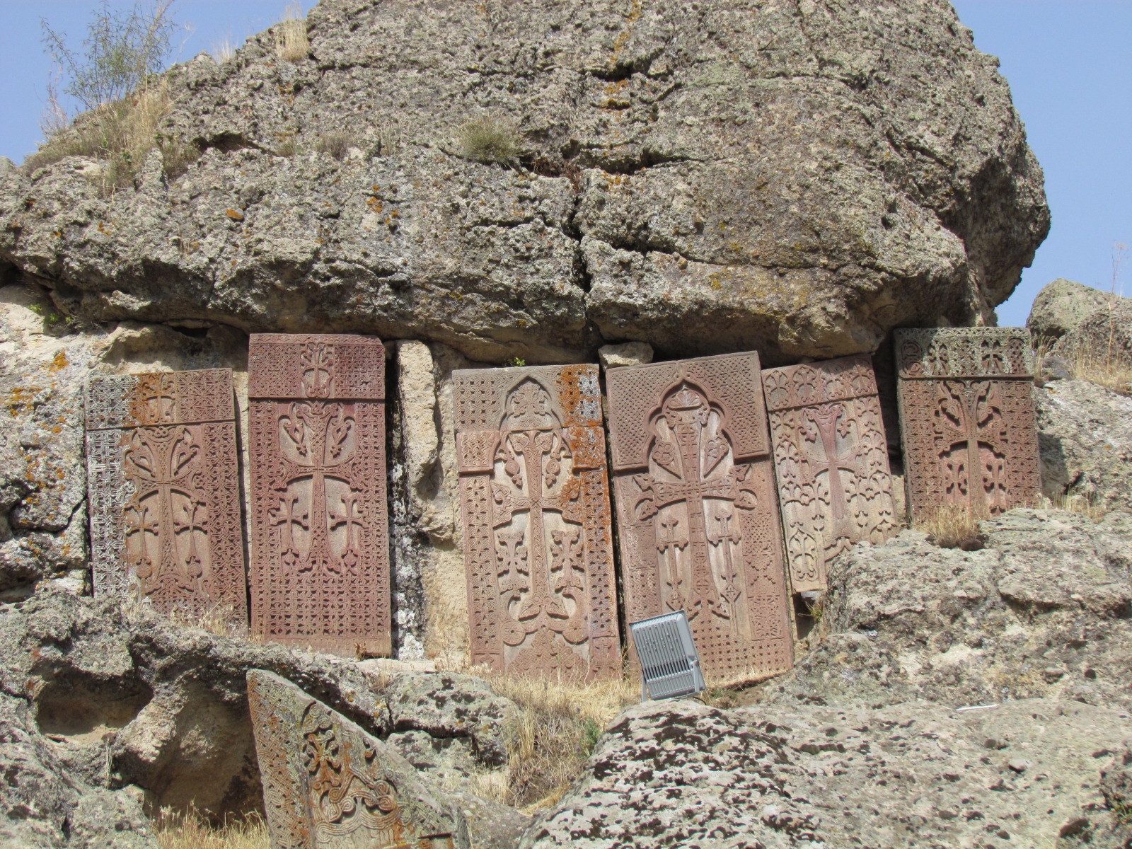 Geghard monastery - Cross-stones