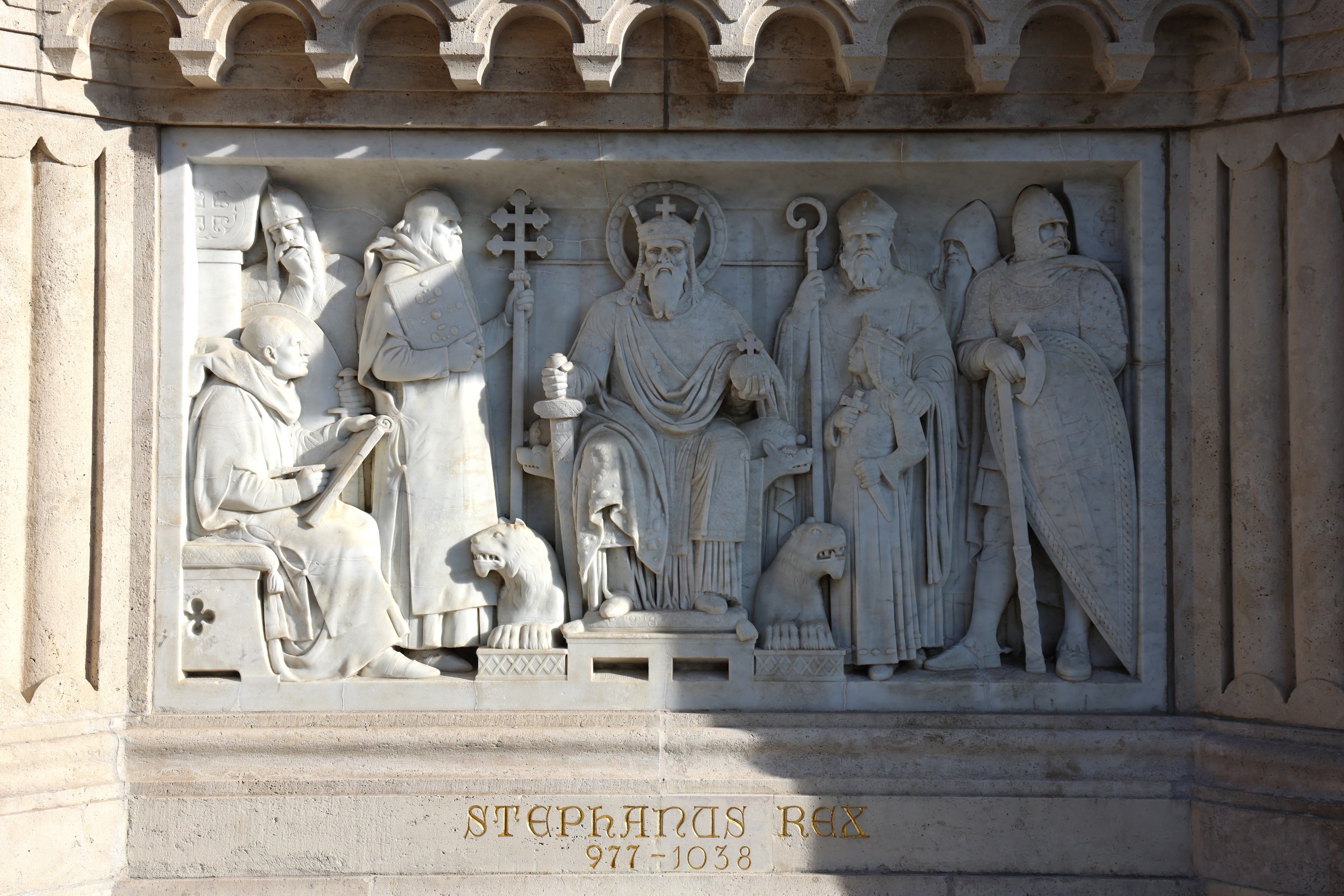 Monument of Szent István - Relief detail