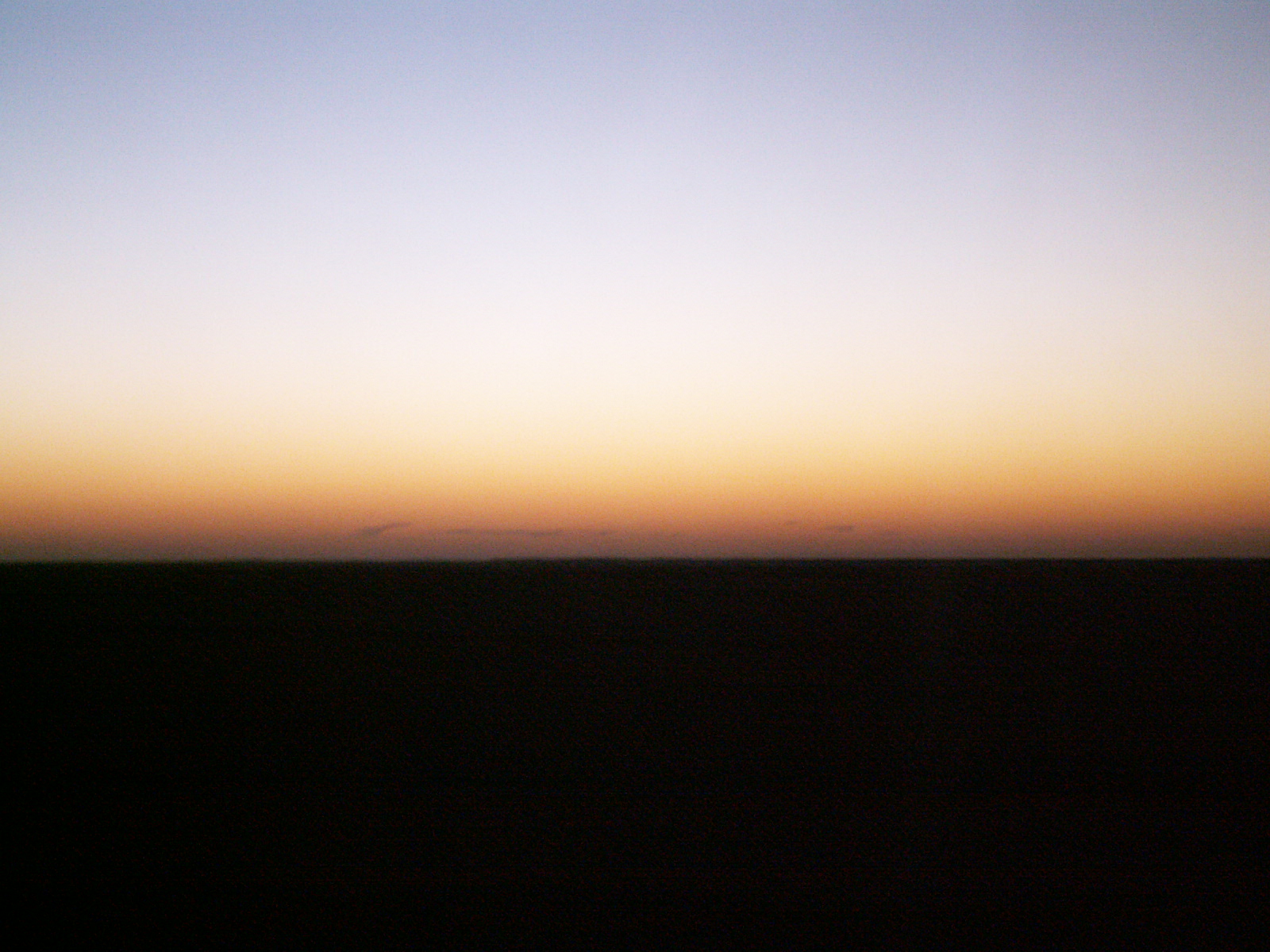 Sunrise while travelling to Abu Simbel