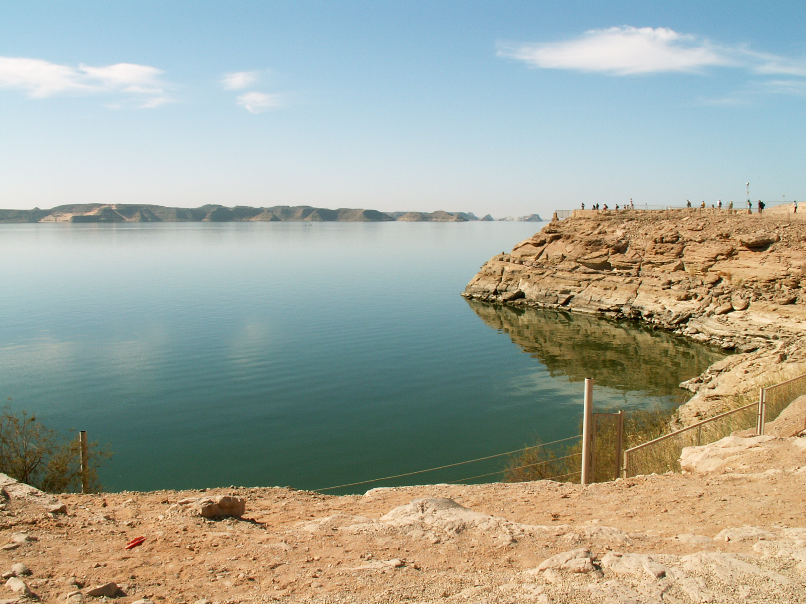 Lake Nasser from Abu Simbel