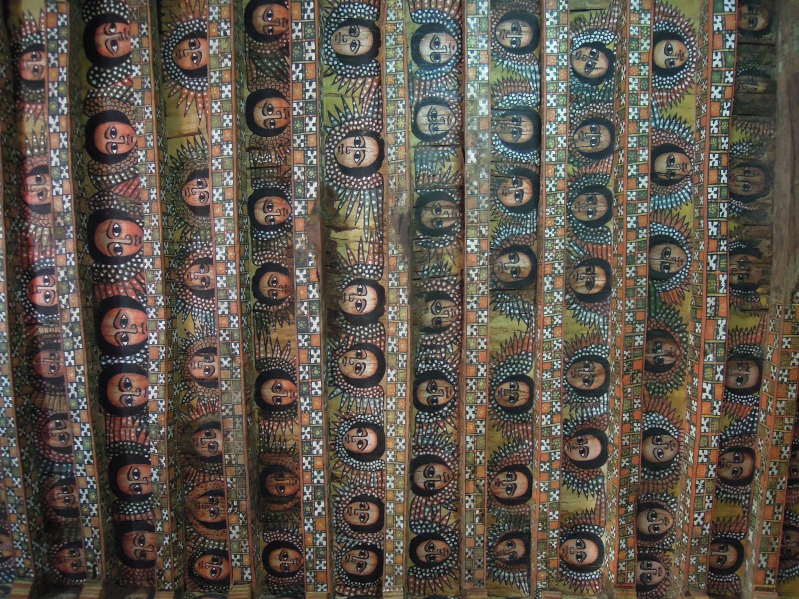 Gonder - Debre Birhan Selassie church - Roof